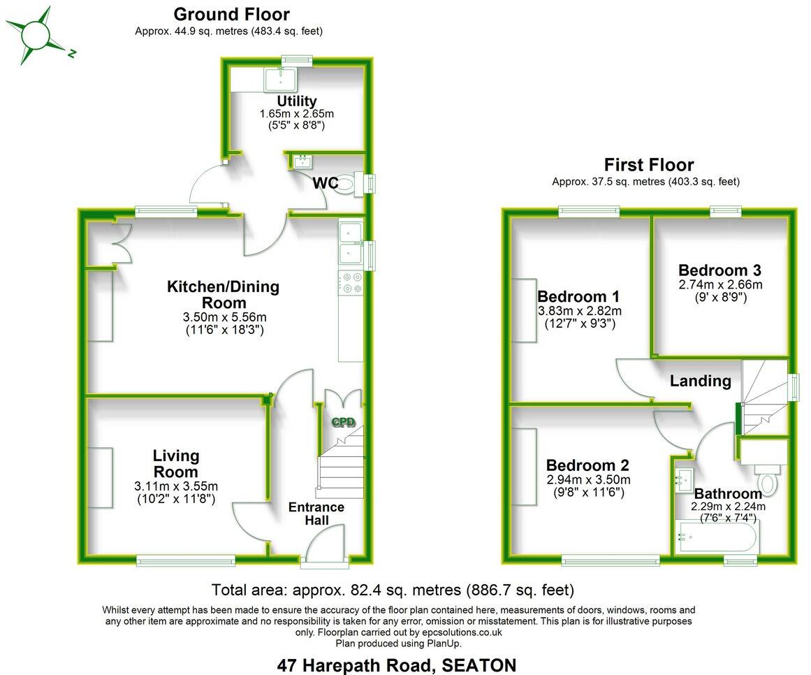 Harepath Road, Seaton, Devon, EX12 floorplan