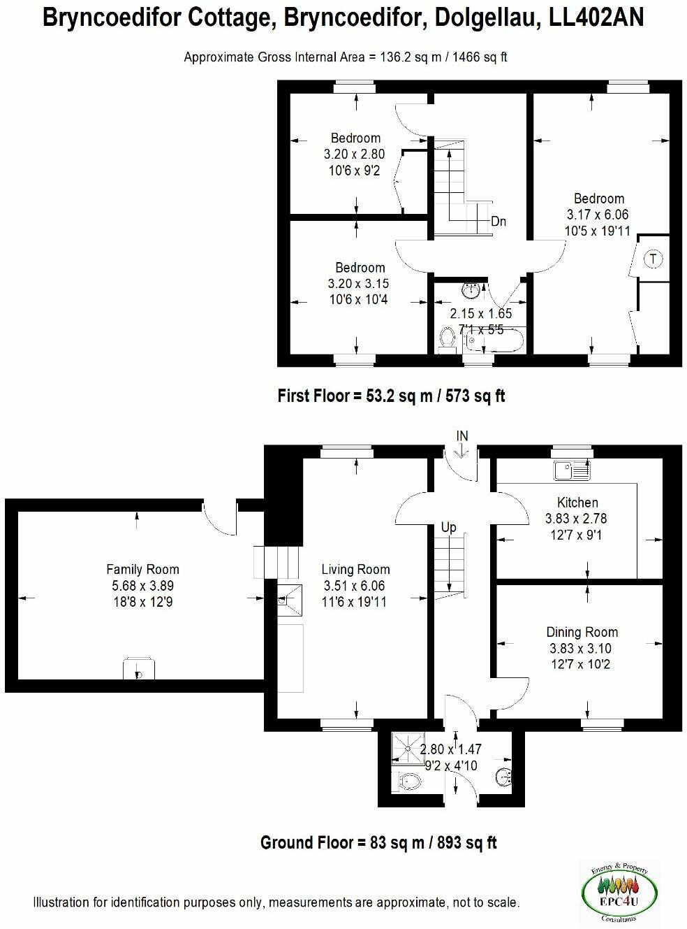 Bryncoedifor Cottage, Bryncoedifor, Rhydymain, Dolgellau, LL40 2AN floorplan