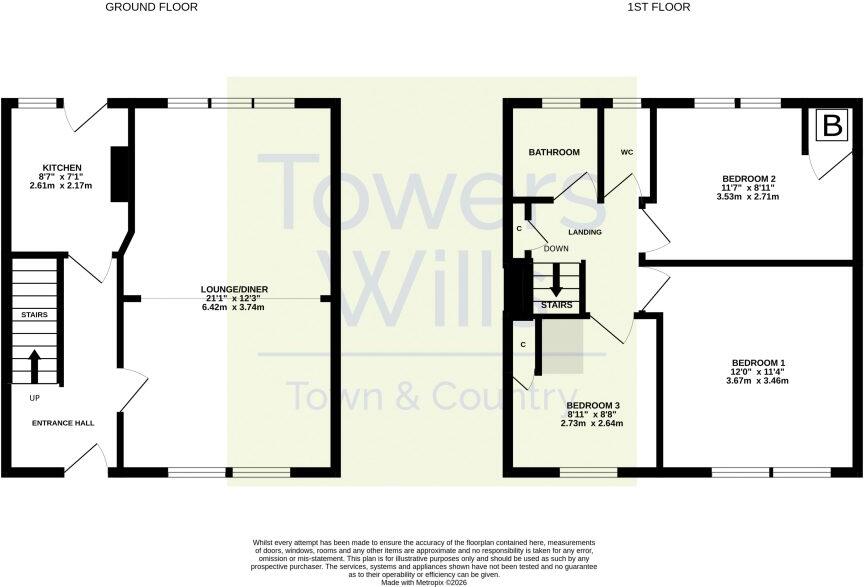Marl Close, Yeovil, Somerset, BA21 floorplan