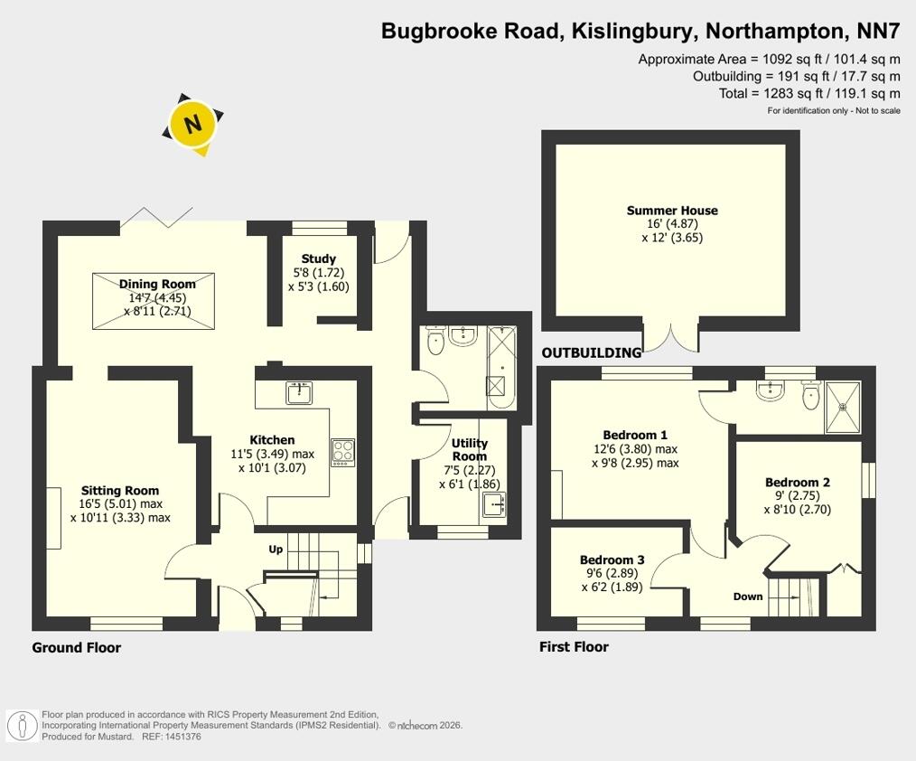 Bugbrooke Road, Kislingbury, Northampton, Northamptonshire, NN7 floorplan