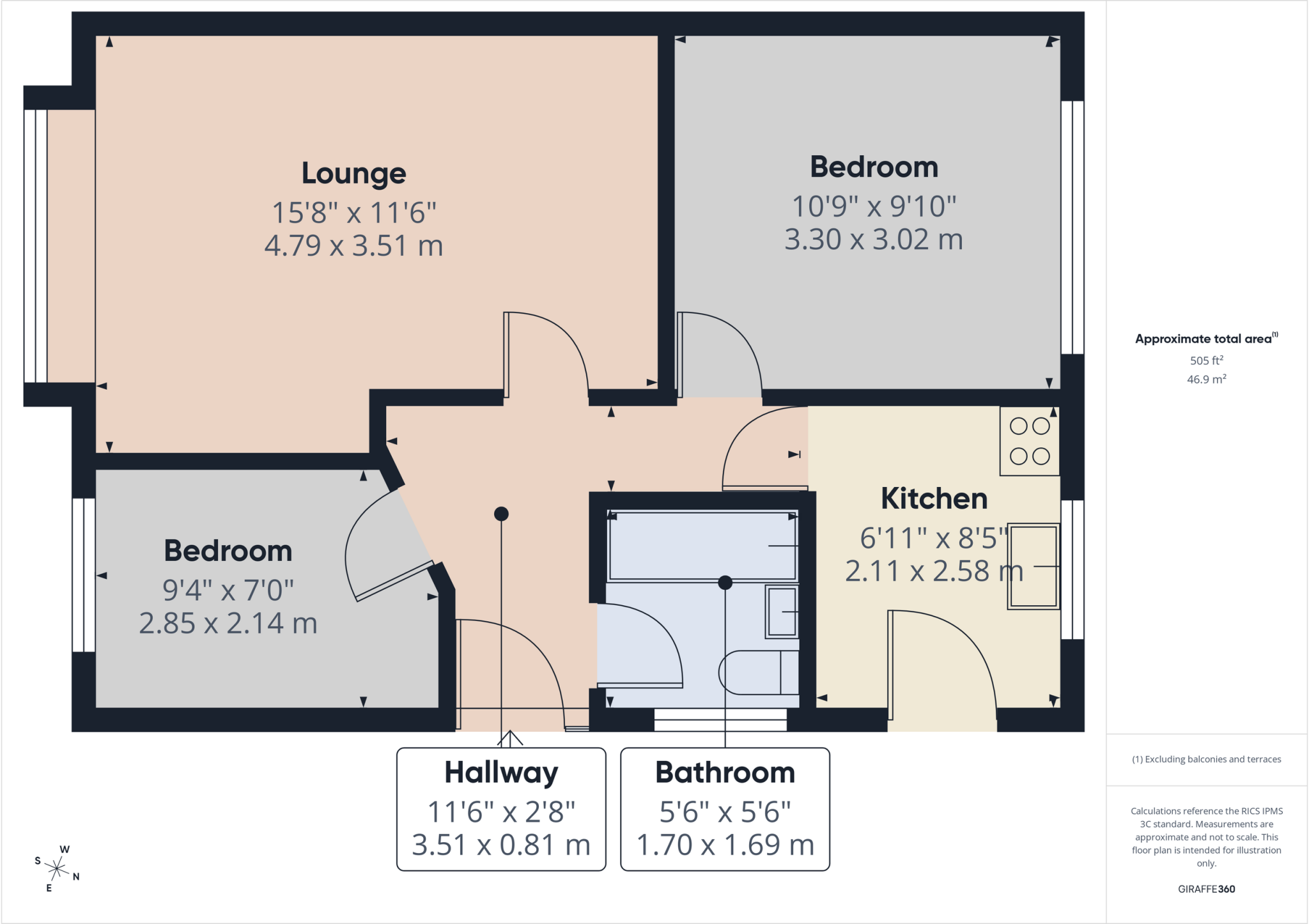 Portway Close, Allestree floorplan