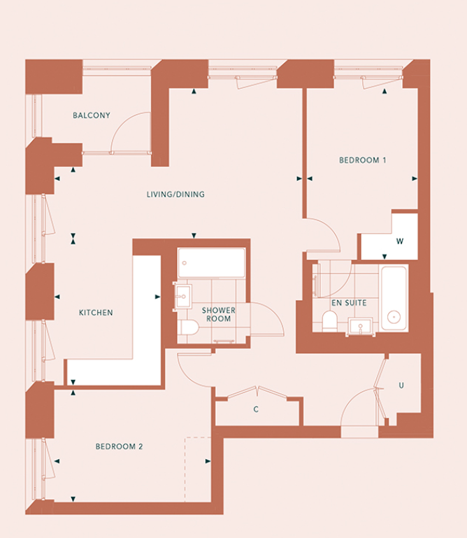Alcindor Mansions, West End Gate, W2 floorplan