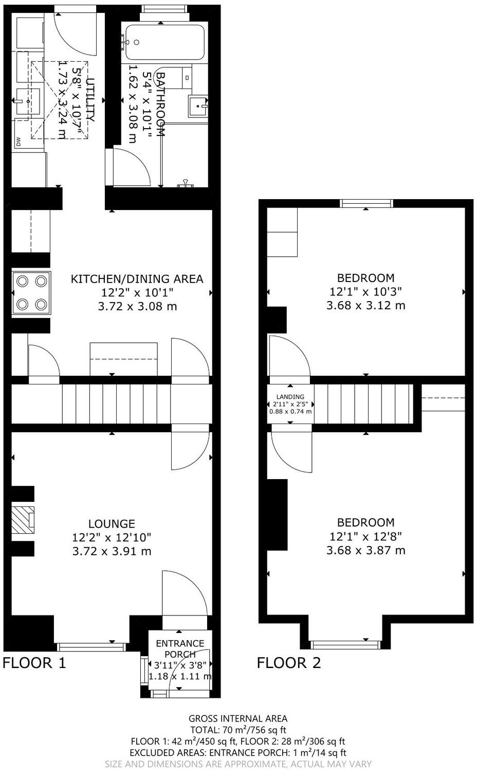 West Terrace, West End, Herstmonceux, East Sussex floorplan