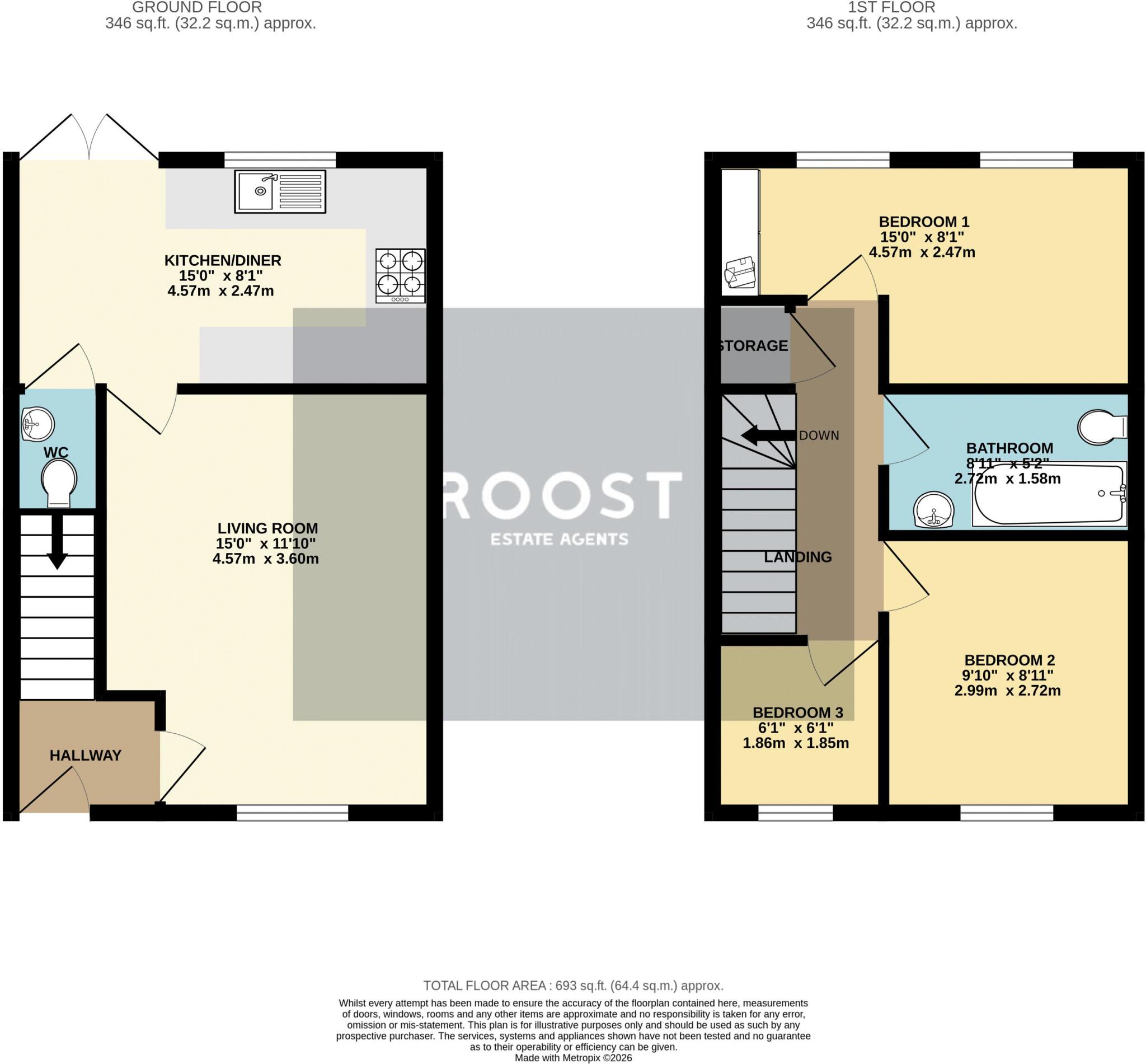 Cornflower Close, Healing floorplan