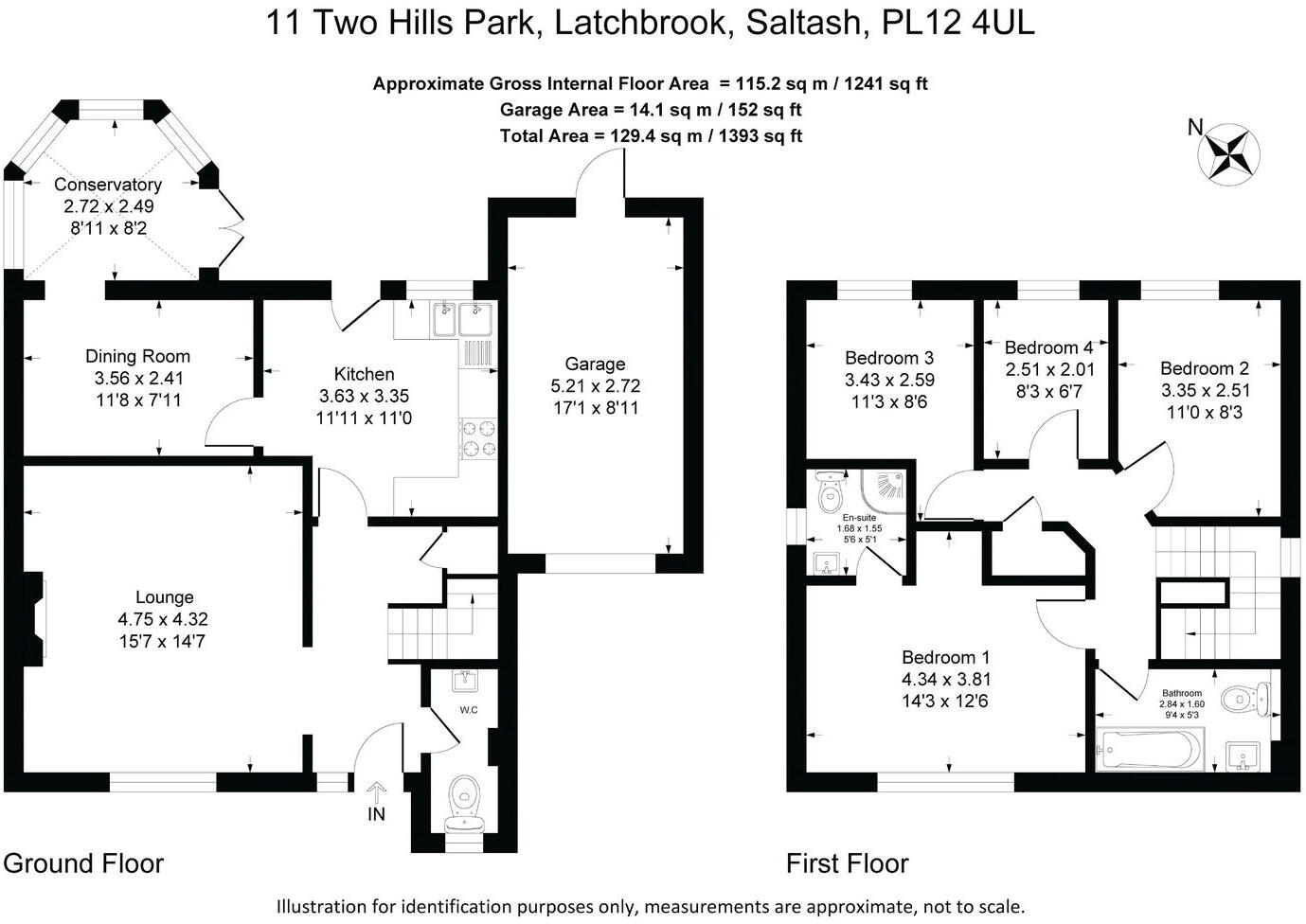 Two Hills Park, Latchbrook, Saltash floorplan