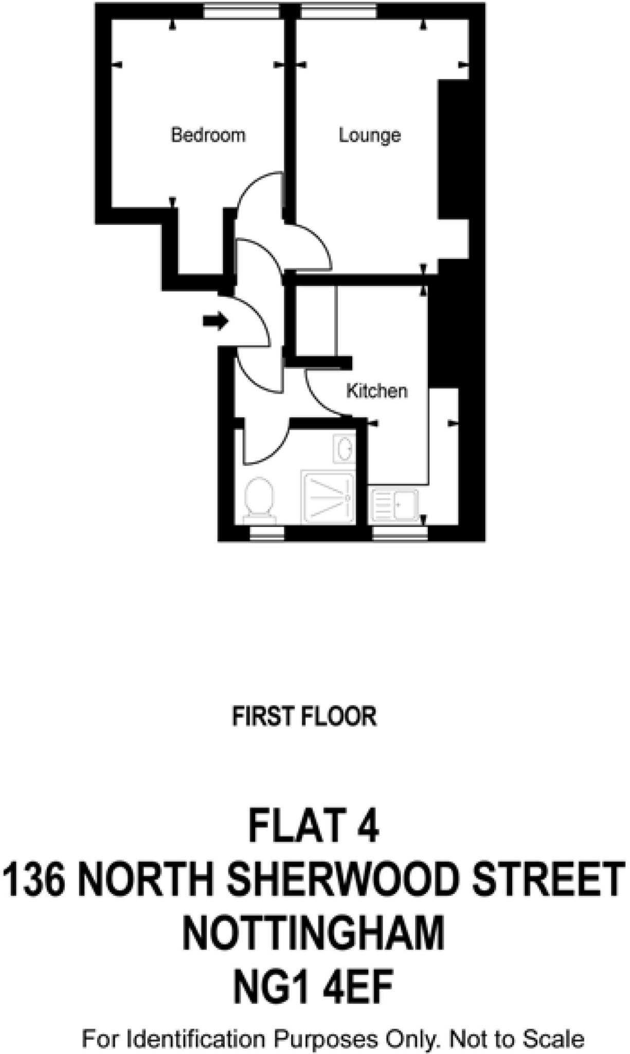136 North Sherwood Street Flat 4, NOTTINGHAM NG1 4EF floorplan