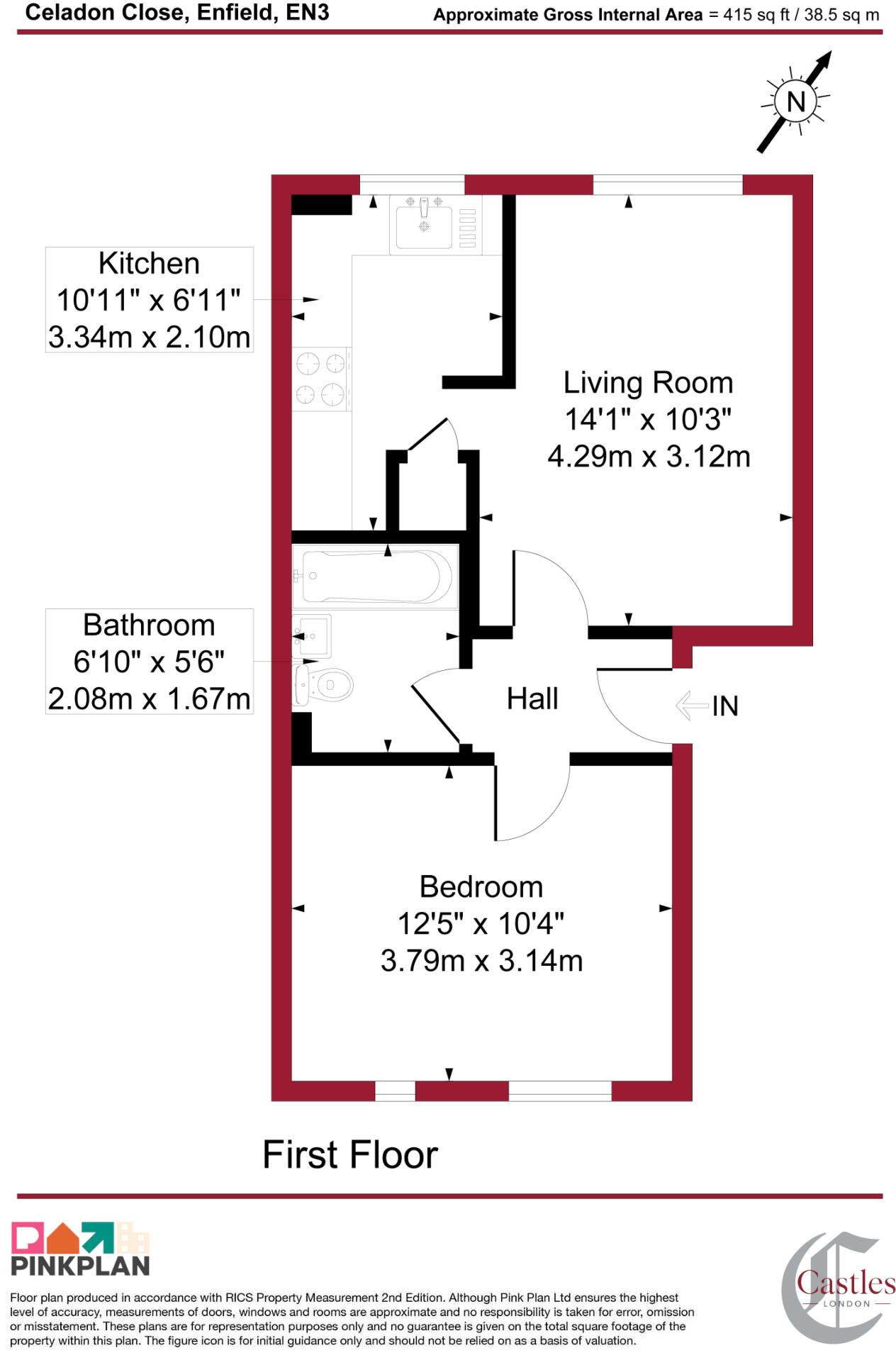 Celadon Close, Enfield, Middlesex, EN3 floorplan