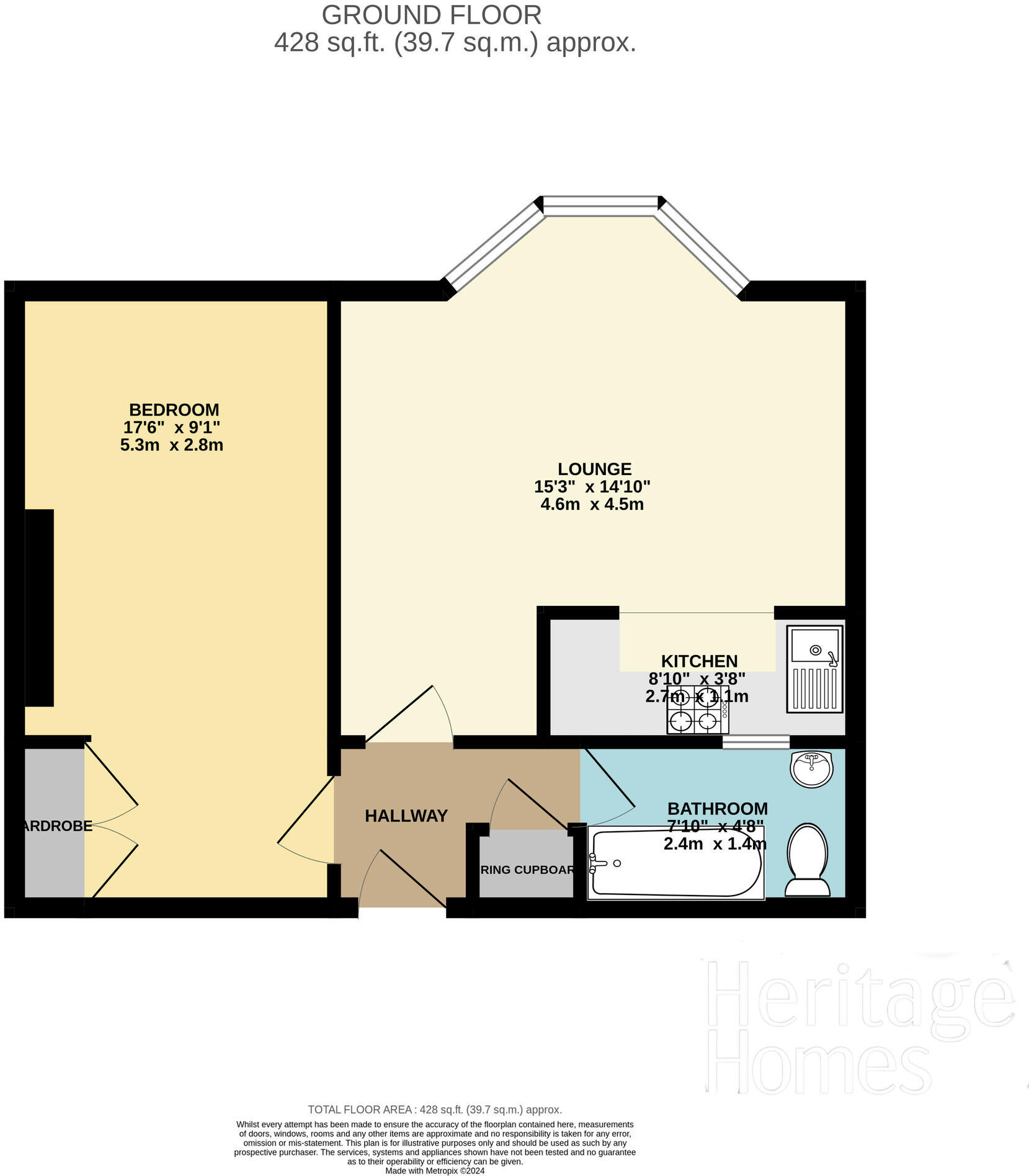 Trafalgar Court, 42 Cromer Road, Mundesley, NR11 floorplan