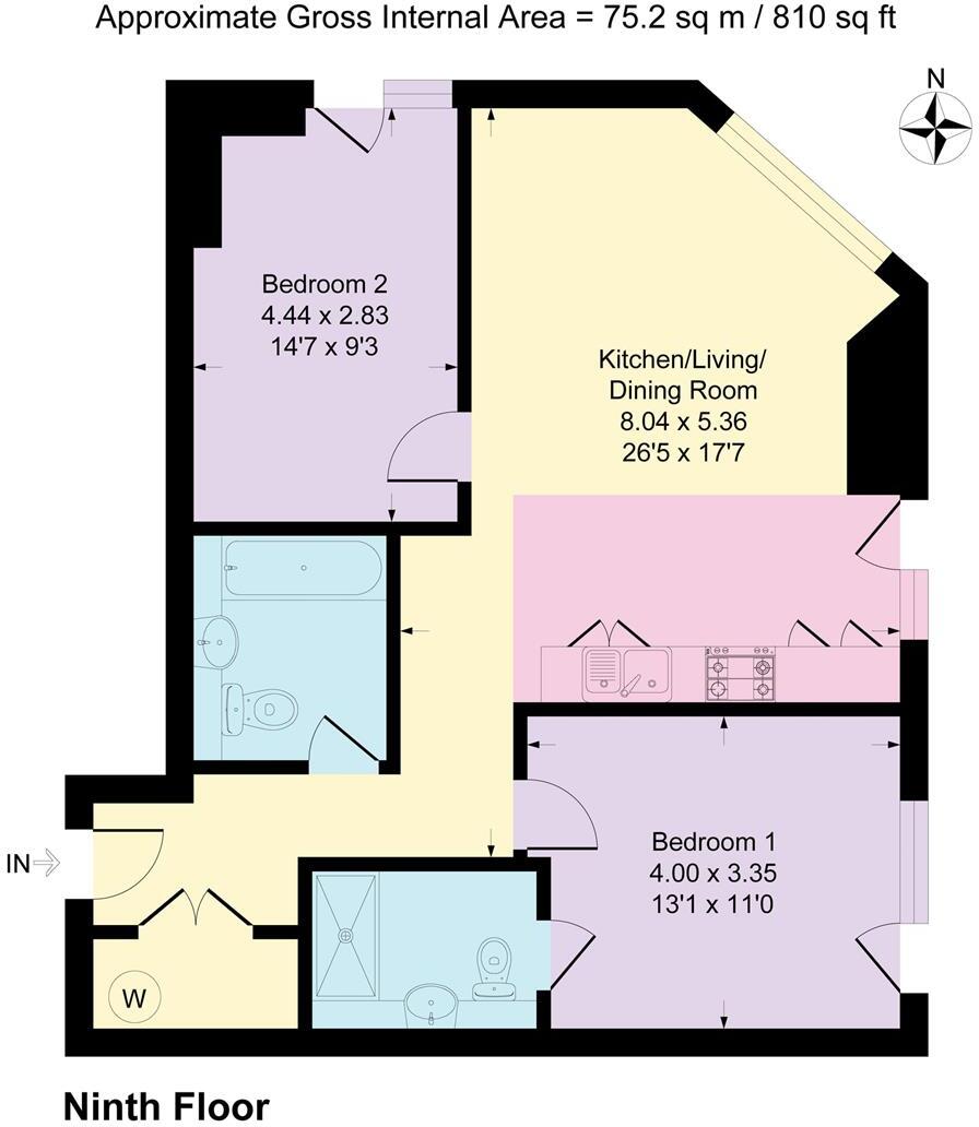 Crown View, 190 Dantzic Street, Manchester floorplan