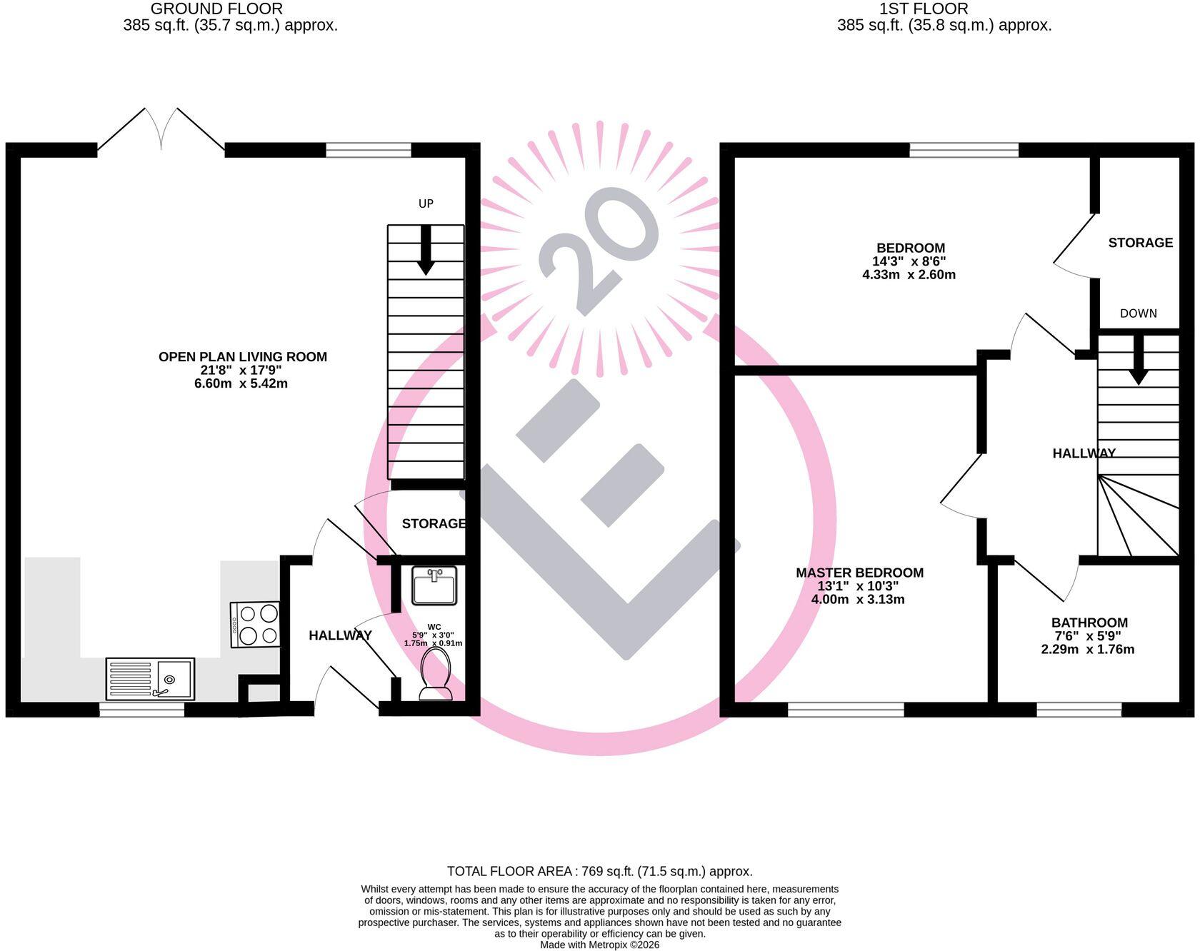 Forest Heights, Halton, LA2 floorplan