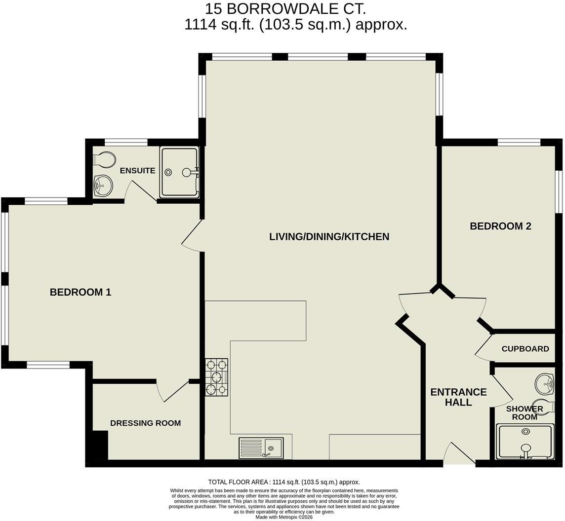 Borrowdale Court, 5 Clifford Drive, Menston, Ilkley floorplan
