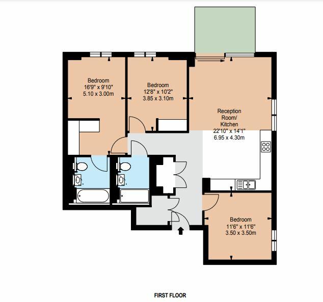 West End Gate, London floorplan