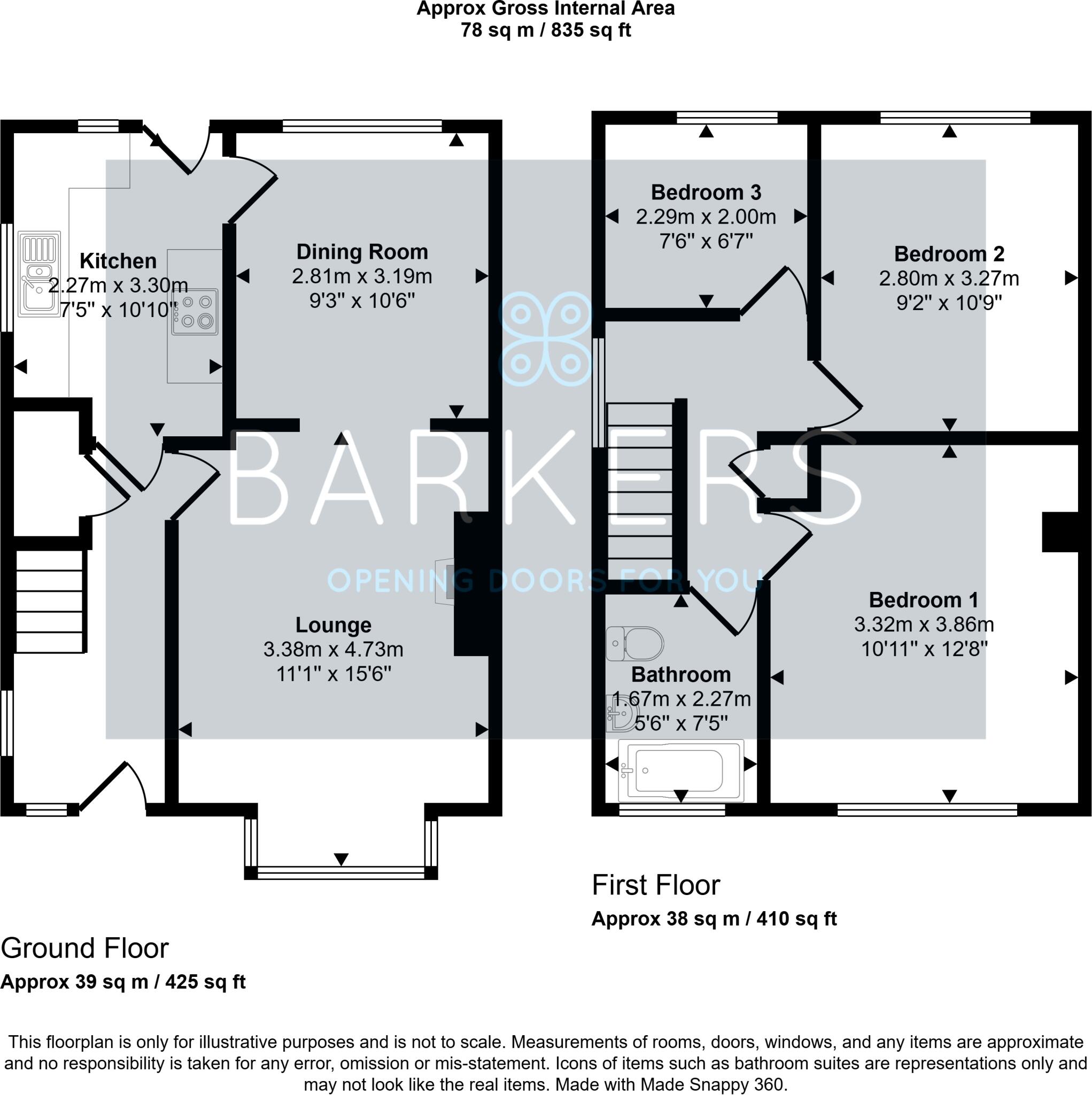 Stead Road, Bradford 4  floorplan