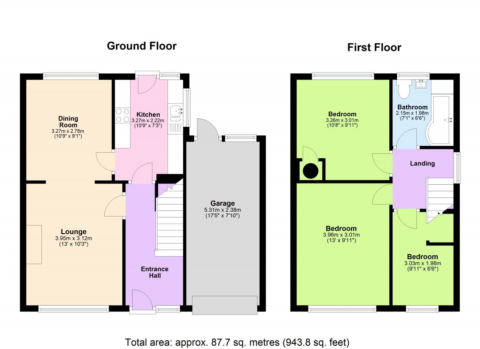 Vale Close, Appley Bridge, WN6 floorplan