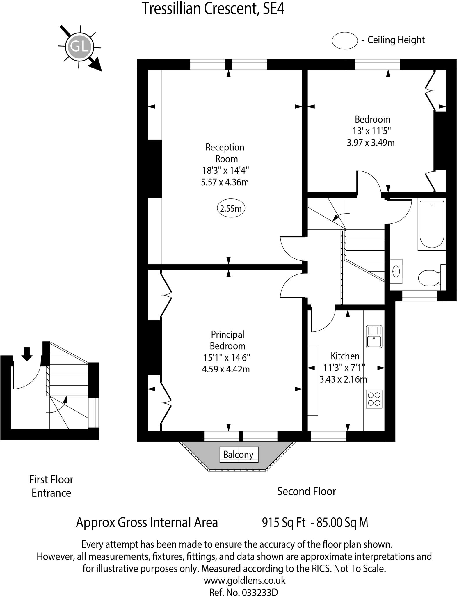 Tressillian Crescent, London, SE4 floorplan