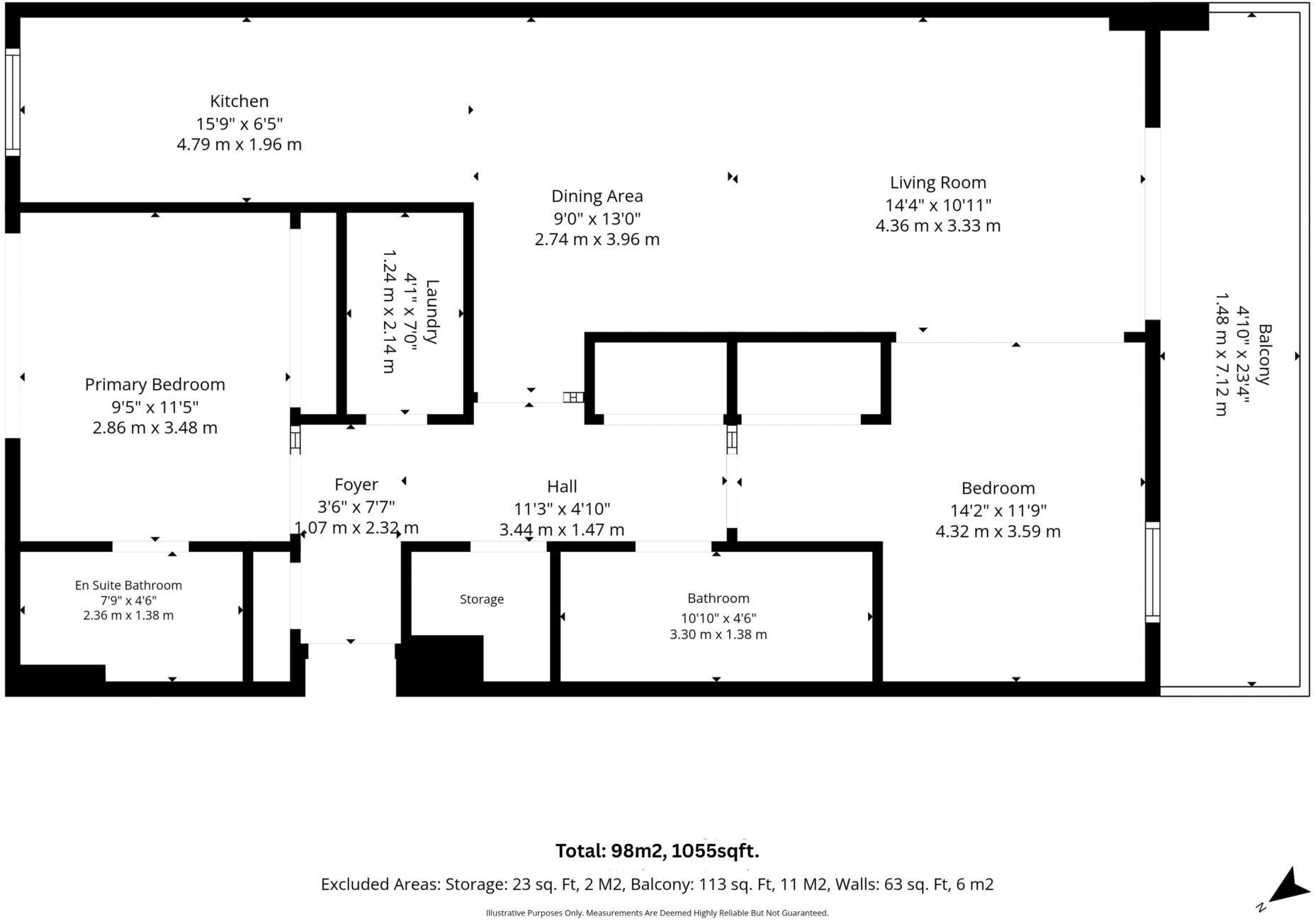 Flat 0/2, 334 Meadowside Quay Walk, G11 6AW floorplan