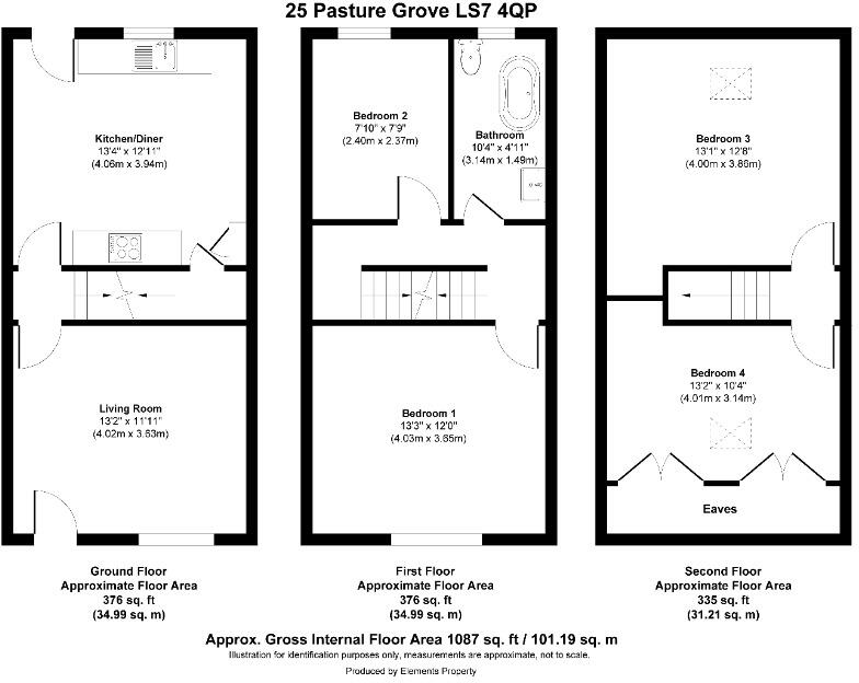 Pasture Grove, Chapel Allerton, Leeds, LS7 floorplan