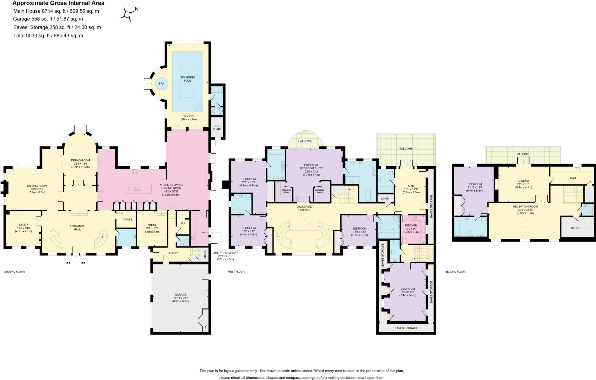 Leys Road, Oxshott, Leatherhead, Surrey, KT22 floorplan