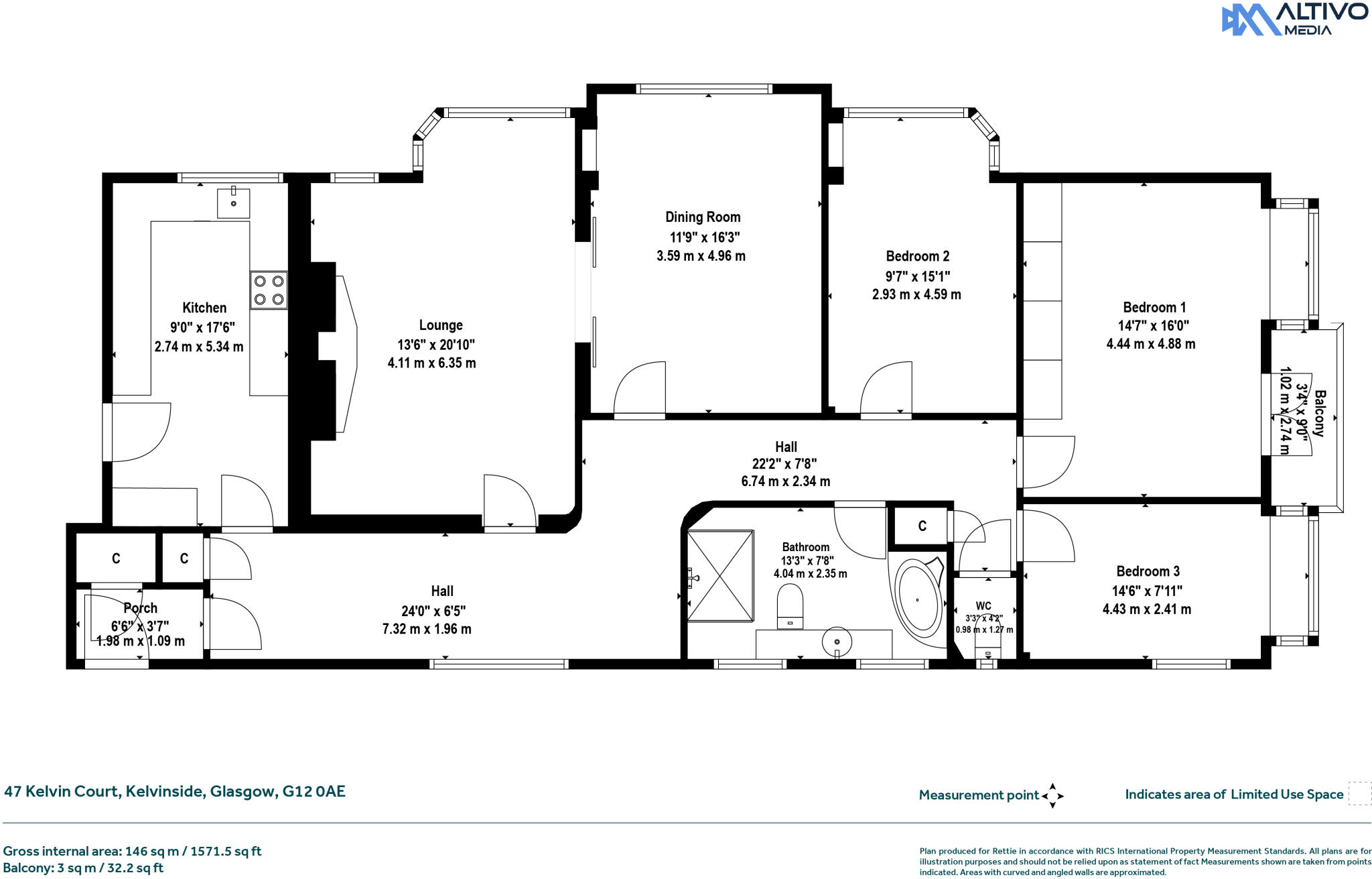 Kelvin Court, Kelvinside, Glasgow floorplan