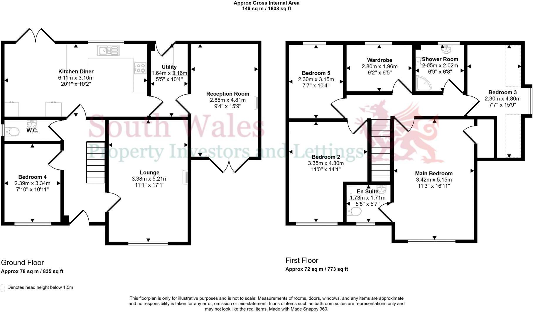 Sycamore Rise, Treherbert, Treorchy, Rhondda Cynon Taf, CF42 5RJ floorplan
