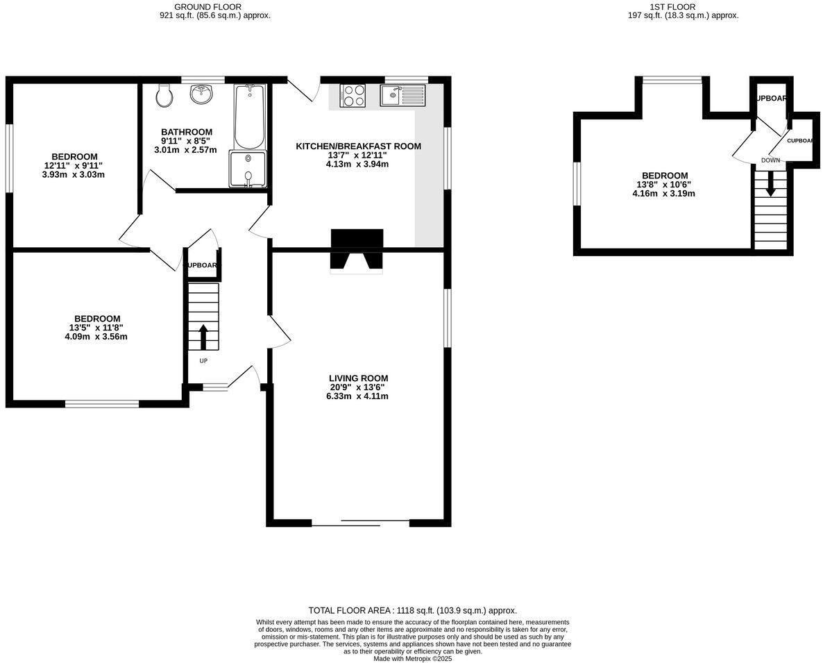 Bailihelig Road, Llanfaes, Brecon, LD3 floorplan