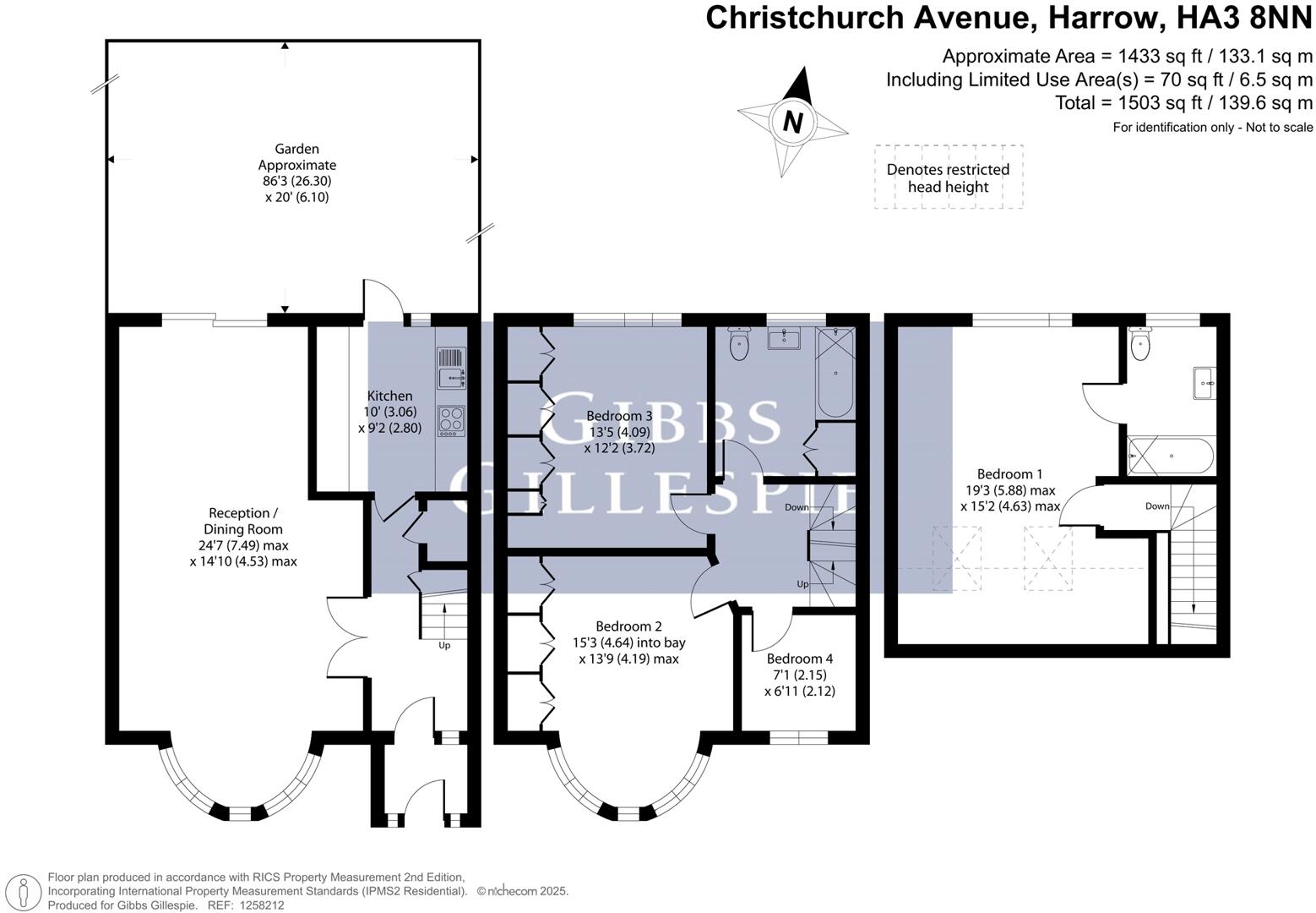 Christchurch Avenue, Harrow floorplan