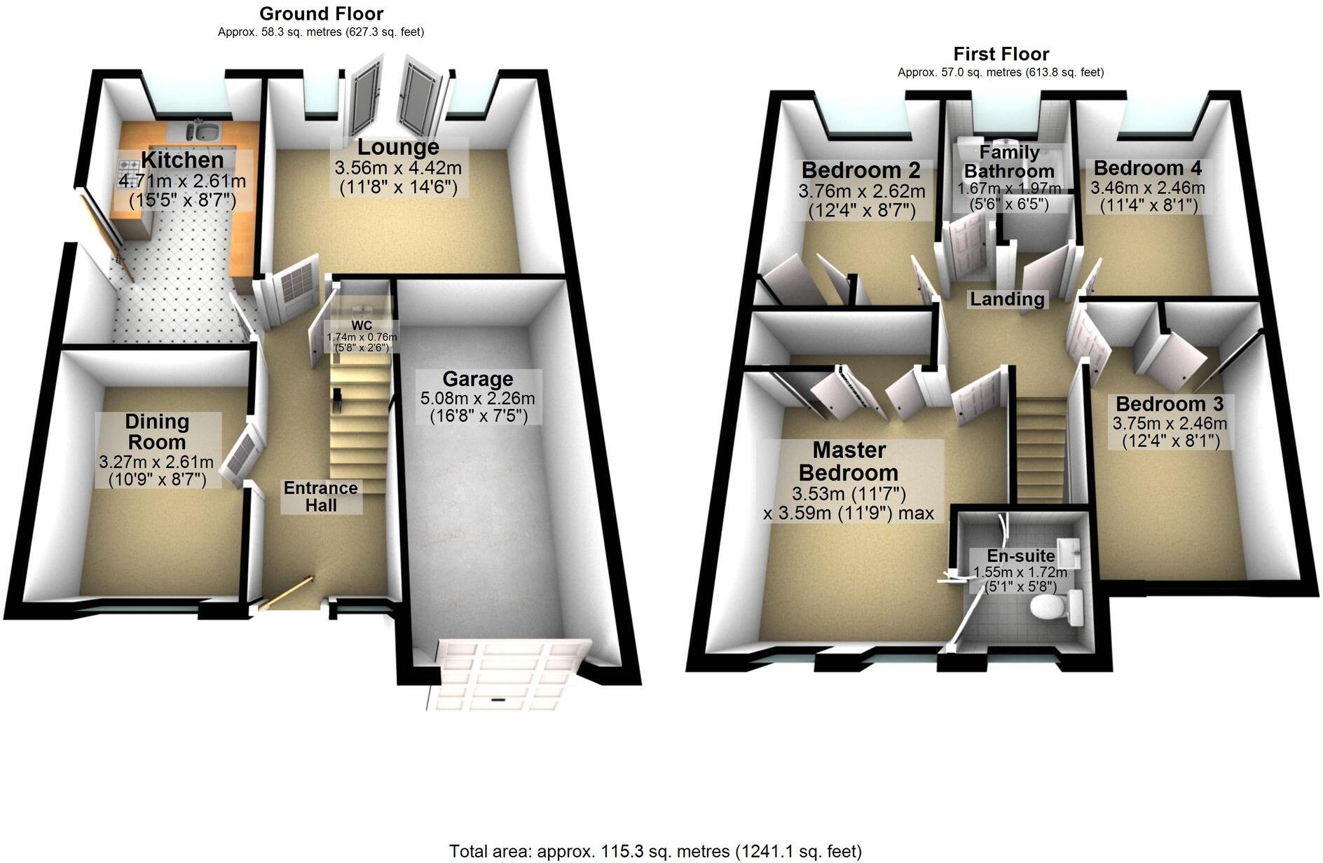 Evesham Close, Wellingborough, NN8 floorplan