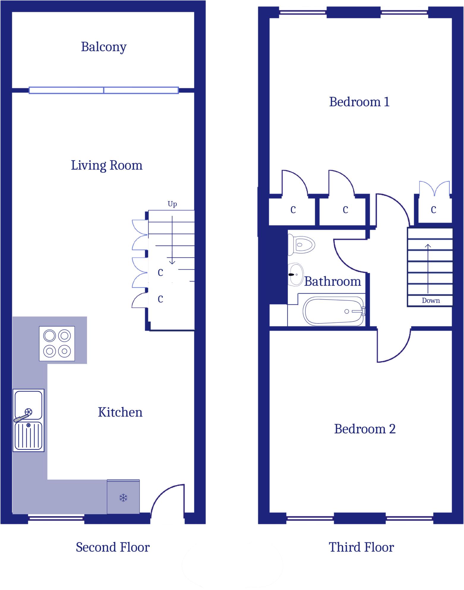 Gwent, Northcliffe, Penarth floorplan