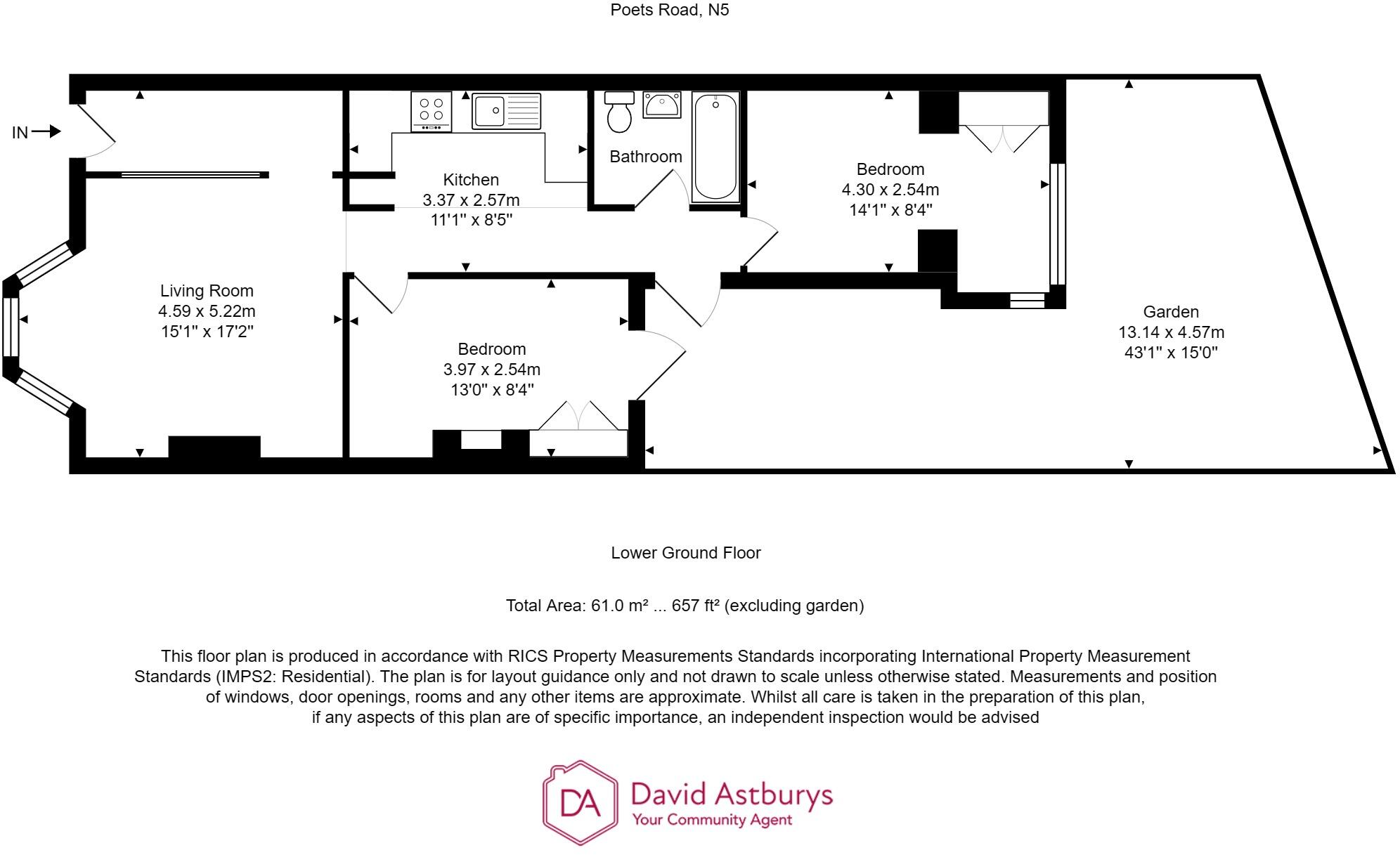 Poets Road, Highbury, London, N5 floorplan