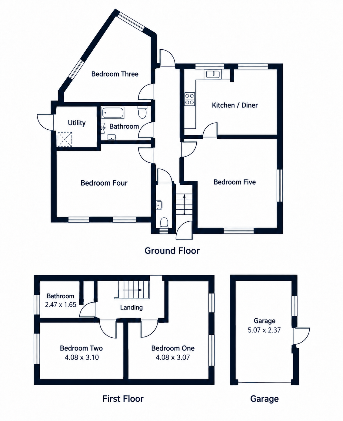 Tedagill, Carsons Drive, Great Cornard, Suffolk floorplan