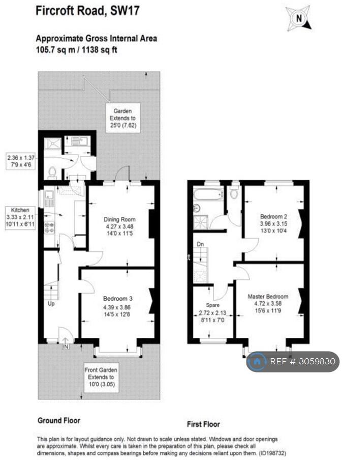Fircroft Road, London, SW17 floorplan
