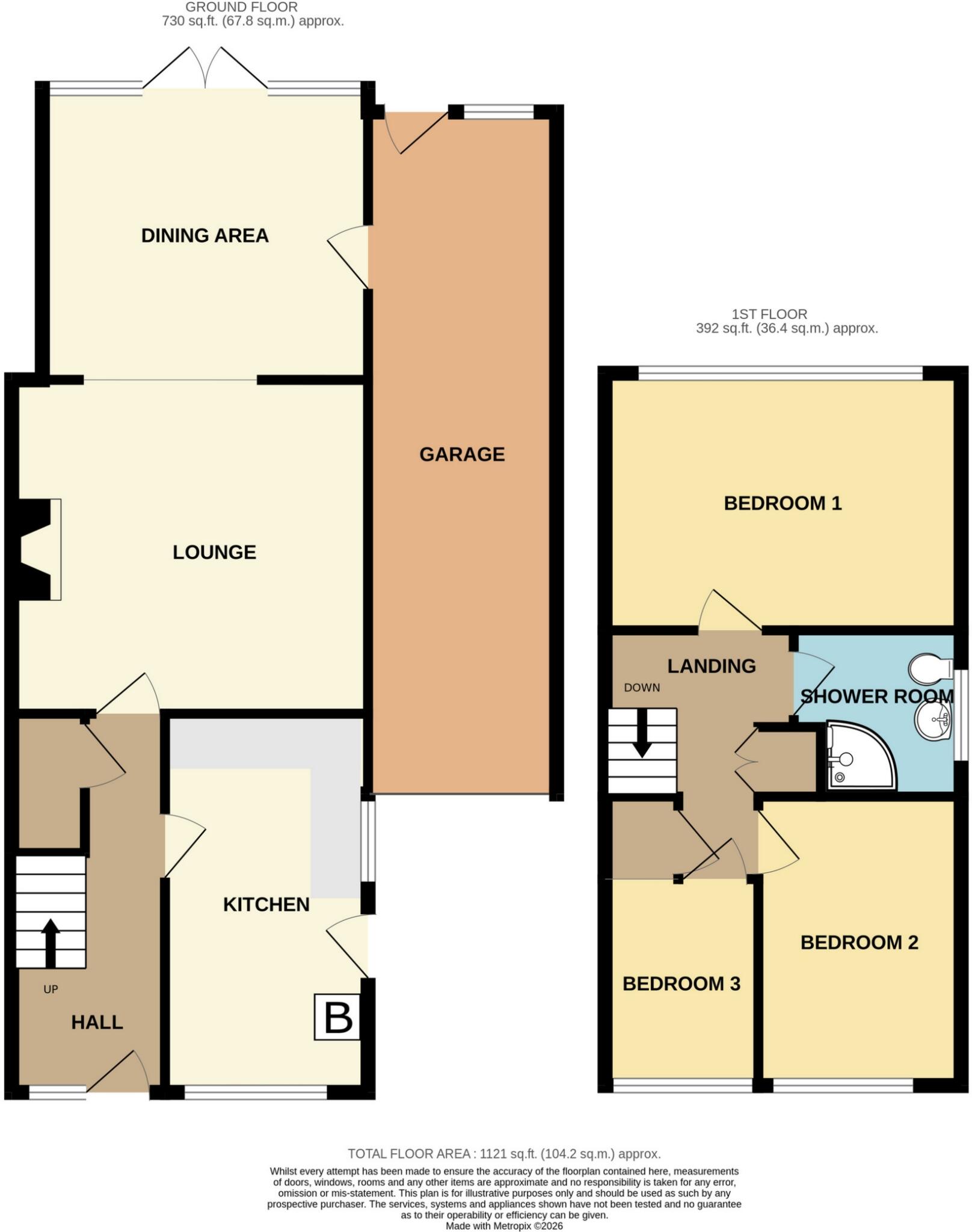 Manor Avenue South, Kidderminster, DY11 floorplan