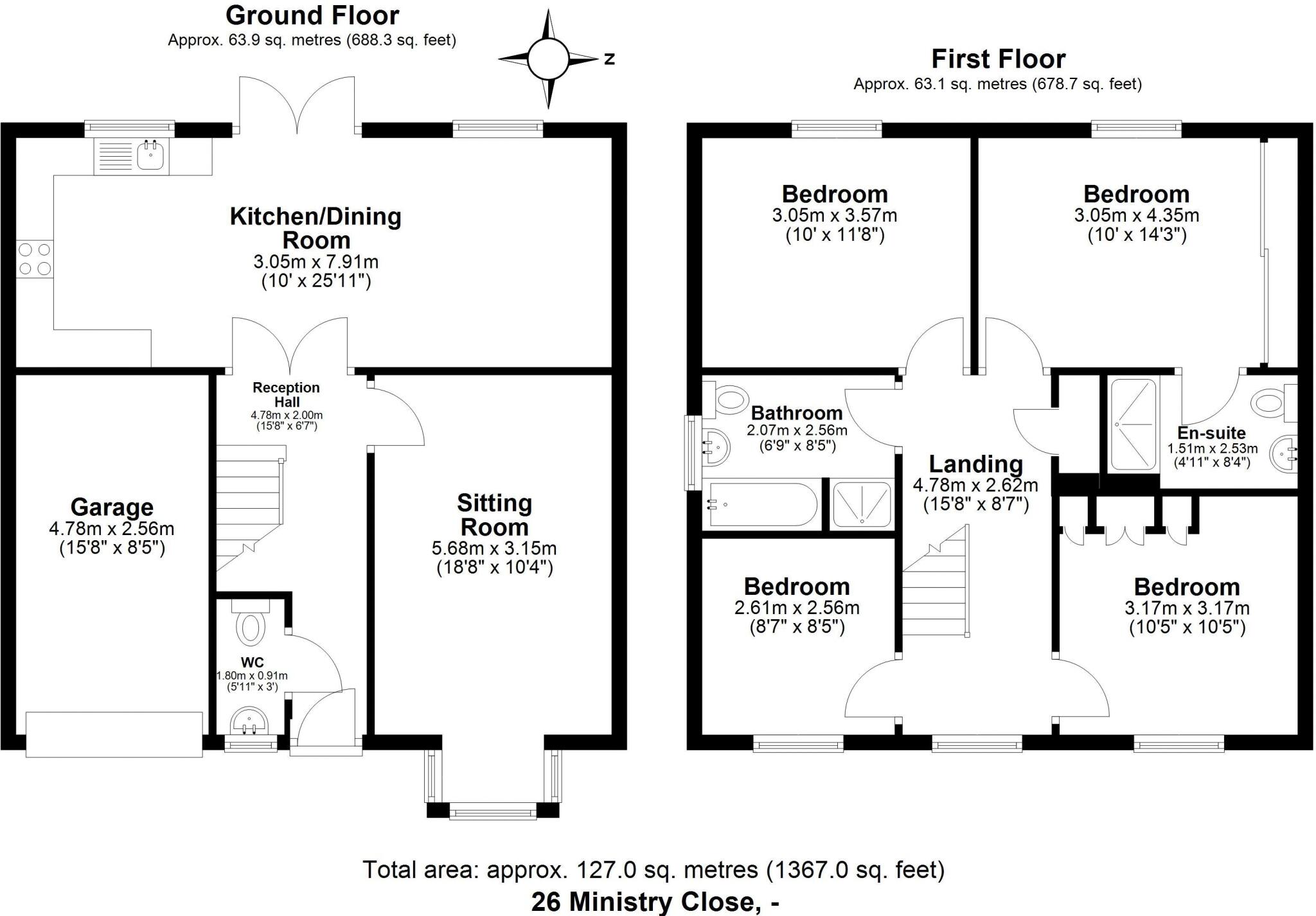 Ministry Close, Benton, Newcastle Upon Tyne floorplan