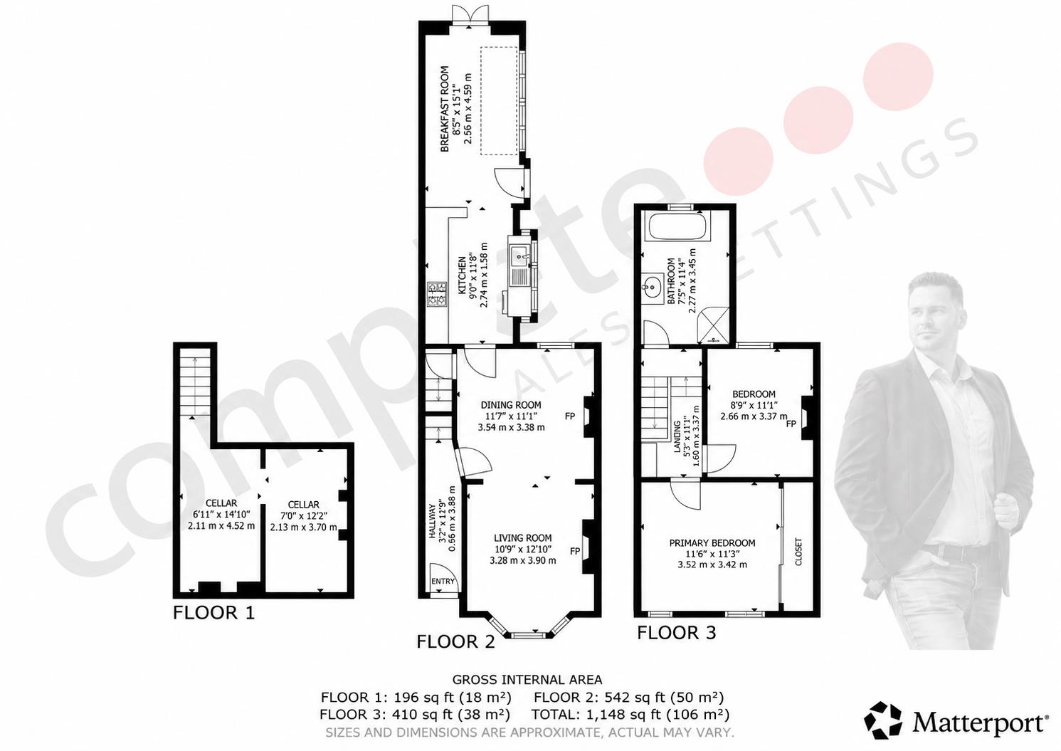 Clapham Terrace, Leamington Spa floorplan