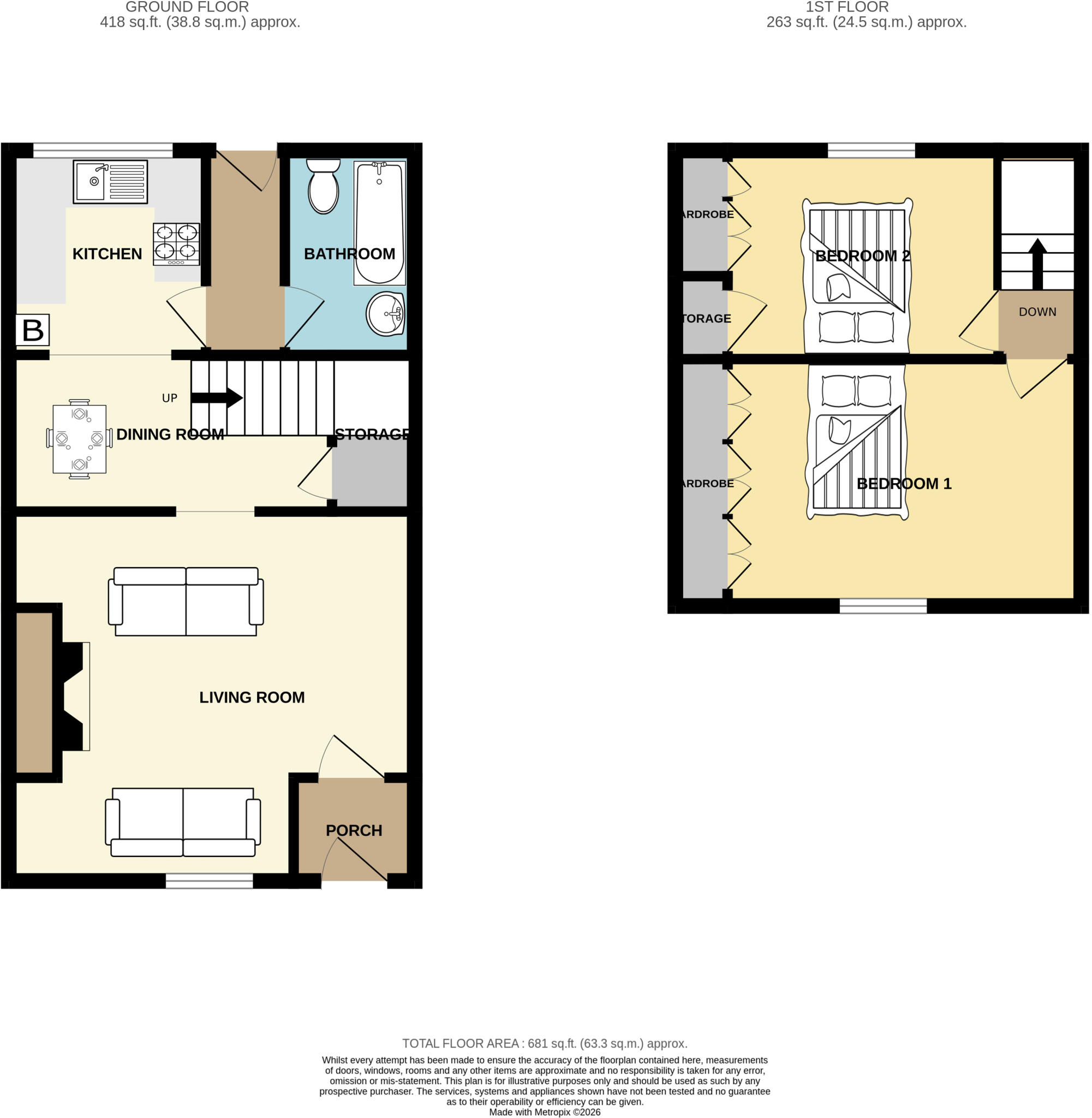 Douglas Terrace, Concord, Washington, Tyne and Wear, NE37 floorplan