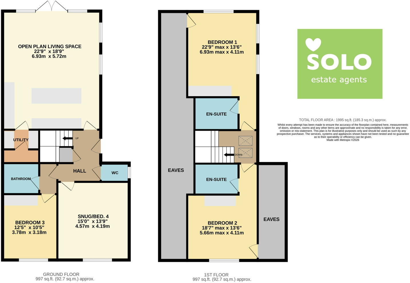 Willow Close, Ripon, HG4 2FA floorplan