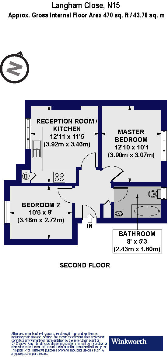Langham Close, London, N15 floorplan