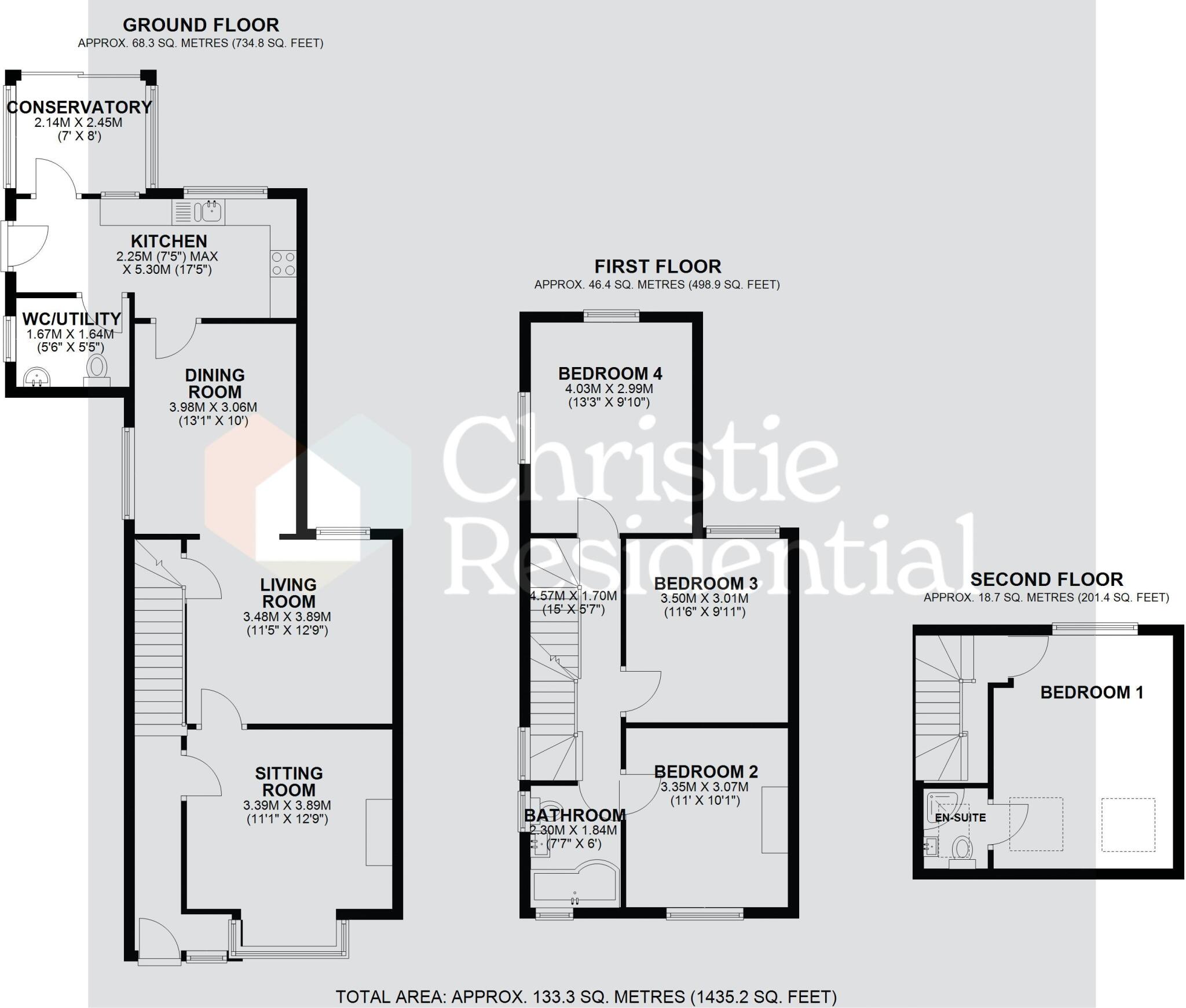 Park Crescent, Abergavenny floorplan