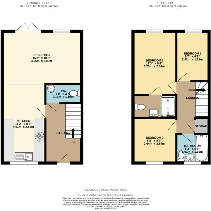 Begonia Drive, Coalville, Leicestershire floorplan