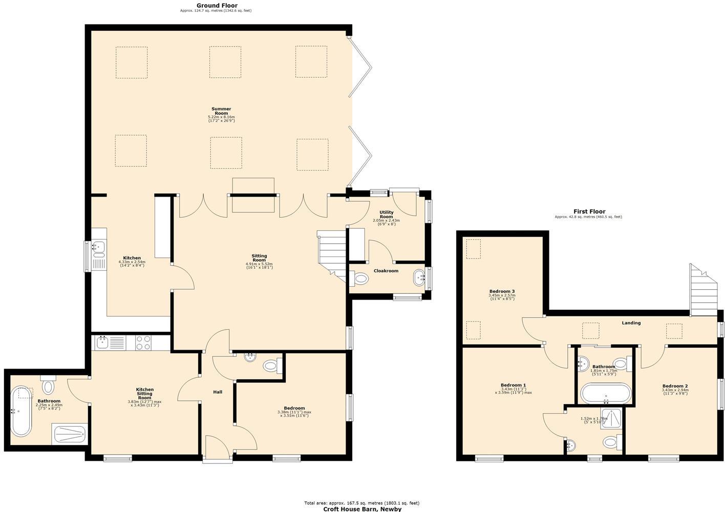 Croft House Barn, Newby floorplan