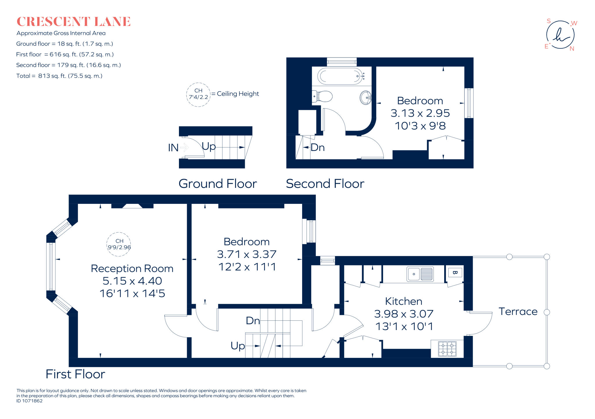 Crescent Lane London SW4 floorplan