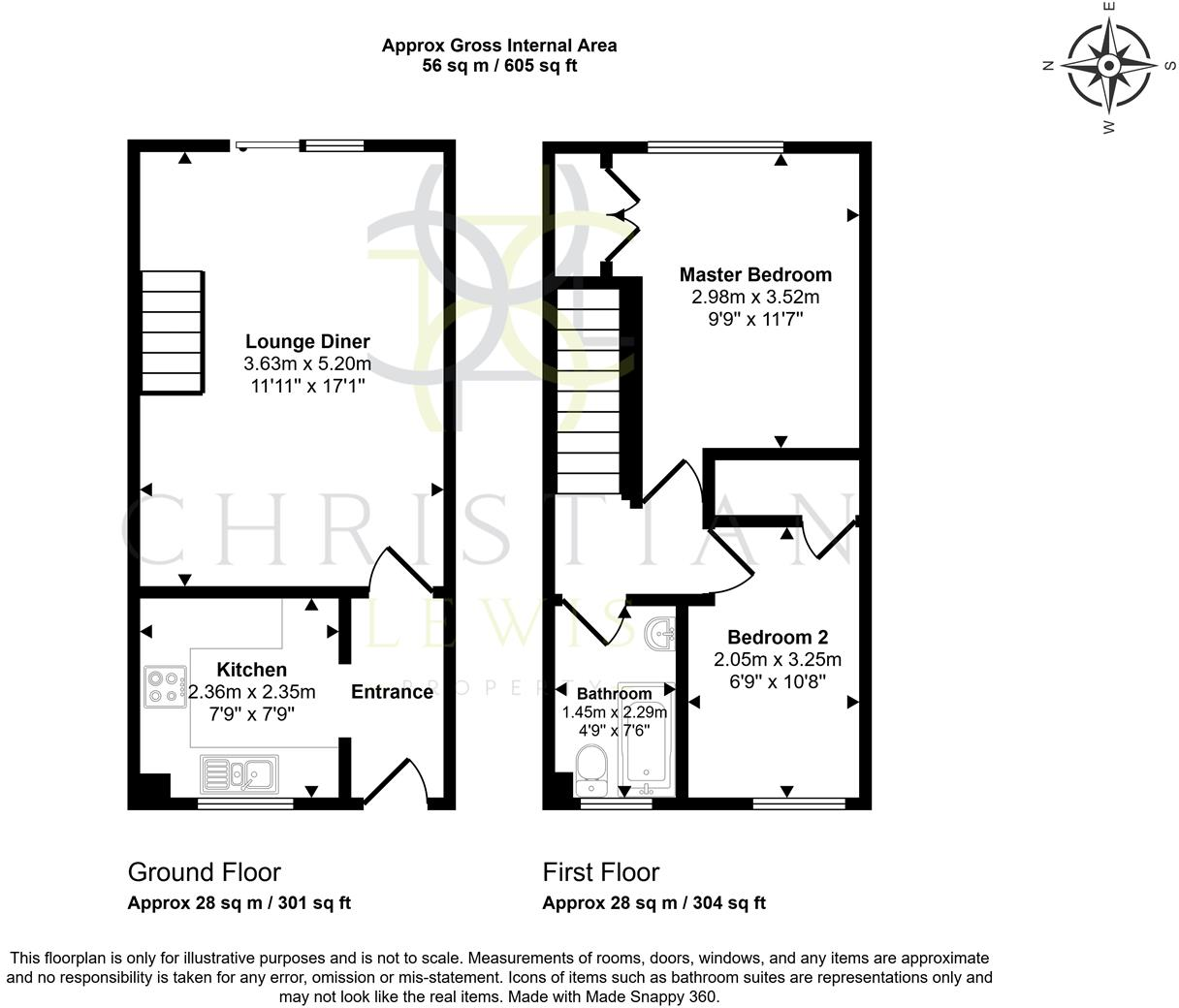 St. Davids Drive, Evesham floorplan