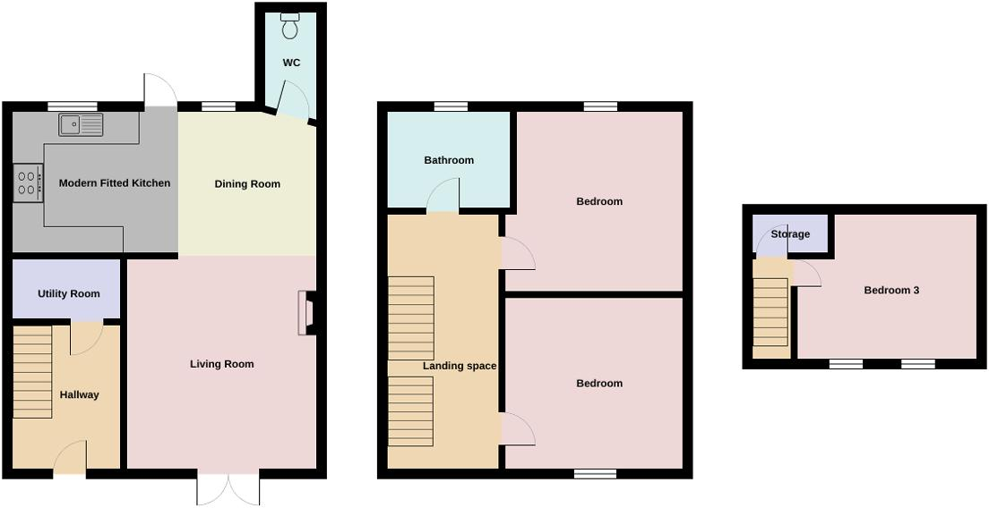 Waun Goch District, Beaufort, Ebbw Vale, Blaenau Gwent, NP23 5HY floorplan