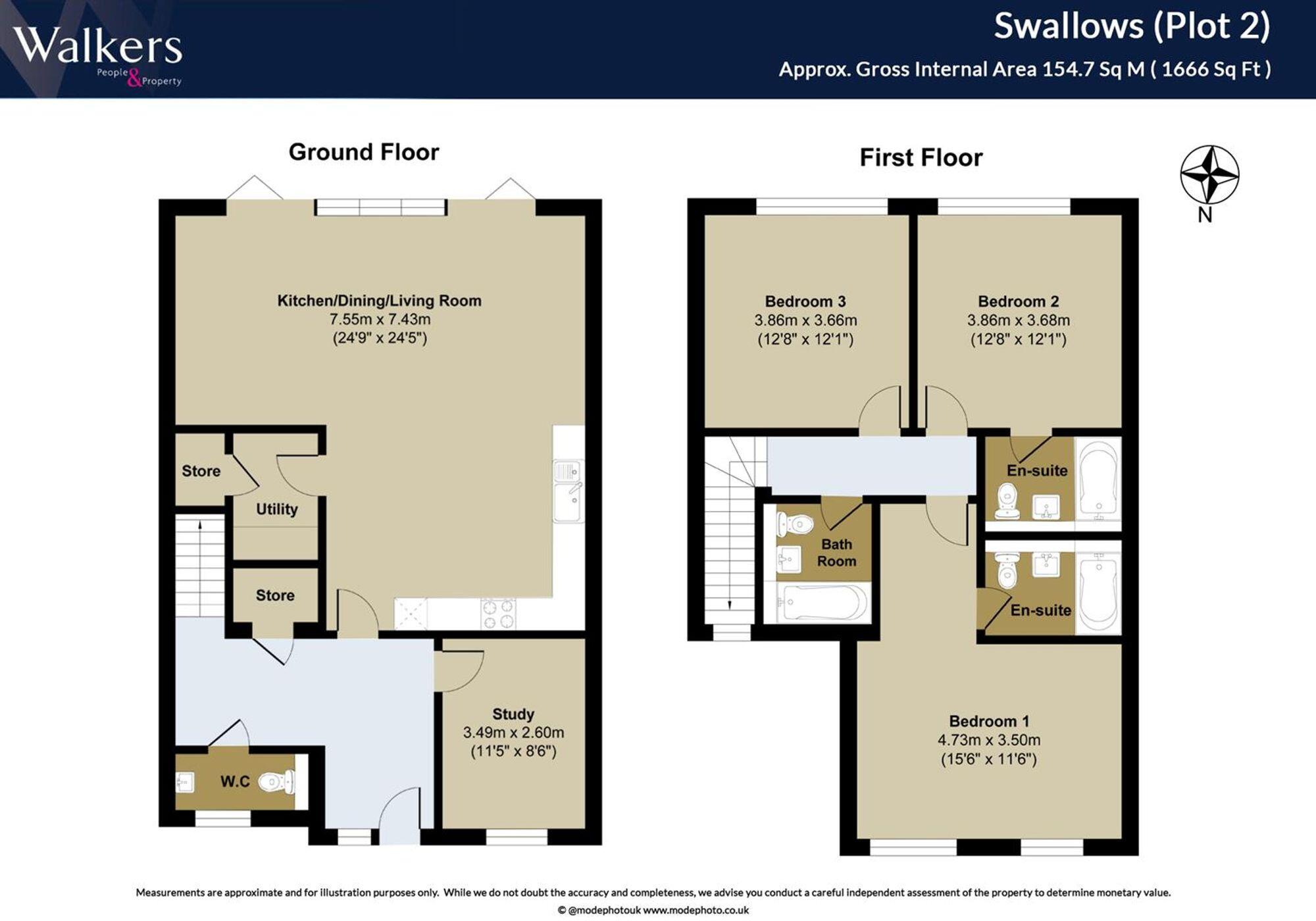 New Homes at Swallow Fields, Swallows Cross, Brentwood floorplan