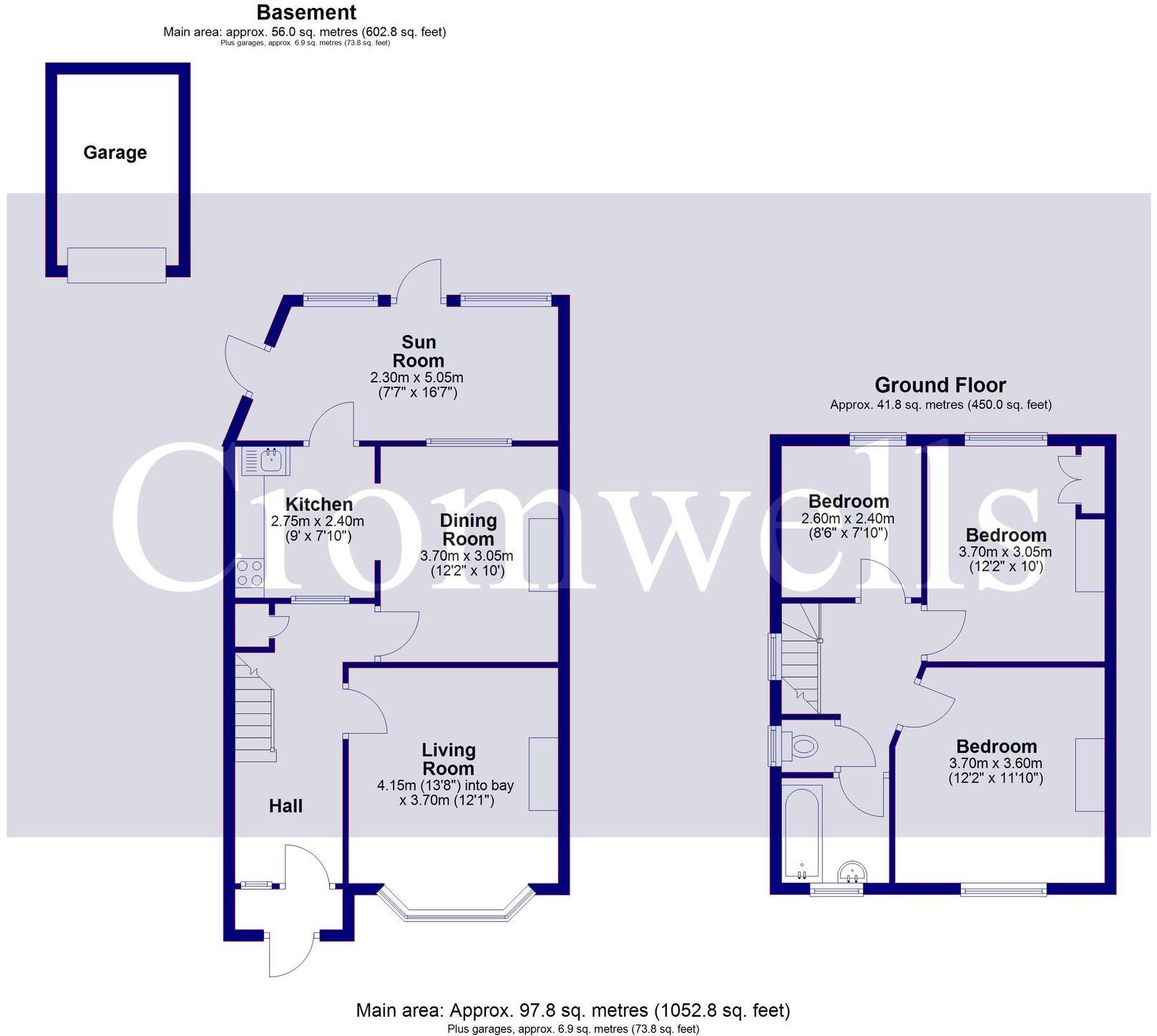 Malden Road, Cheam, SM3 floorplan