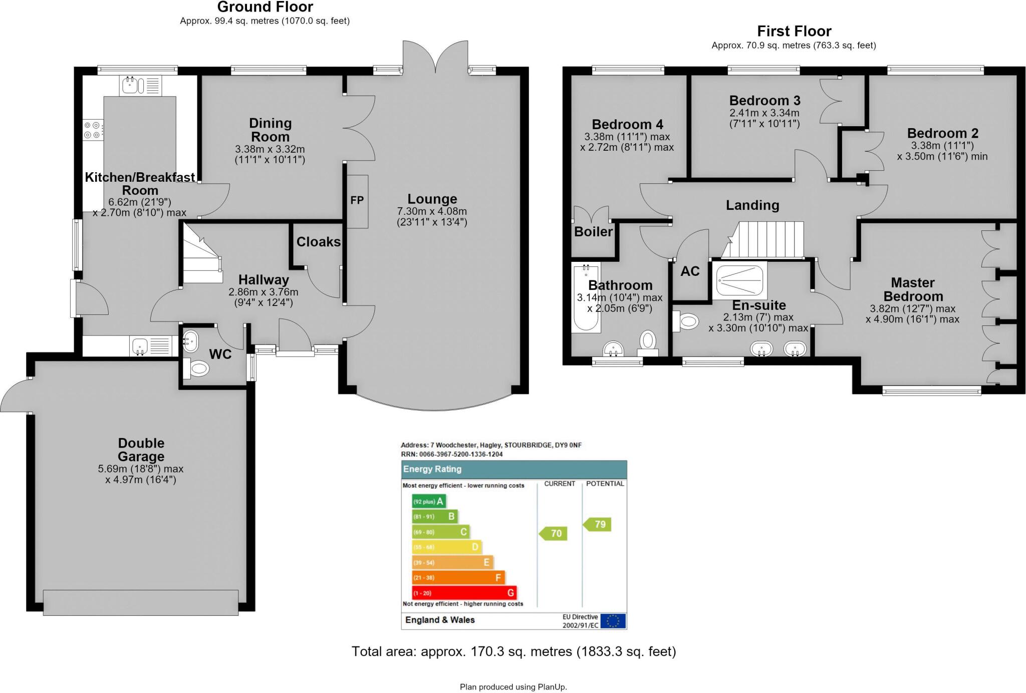 Woodchester, Hagley floorplan