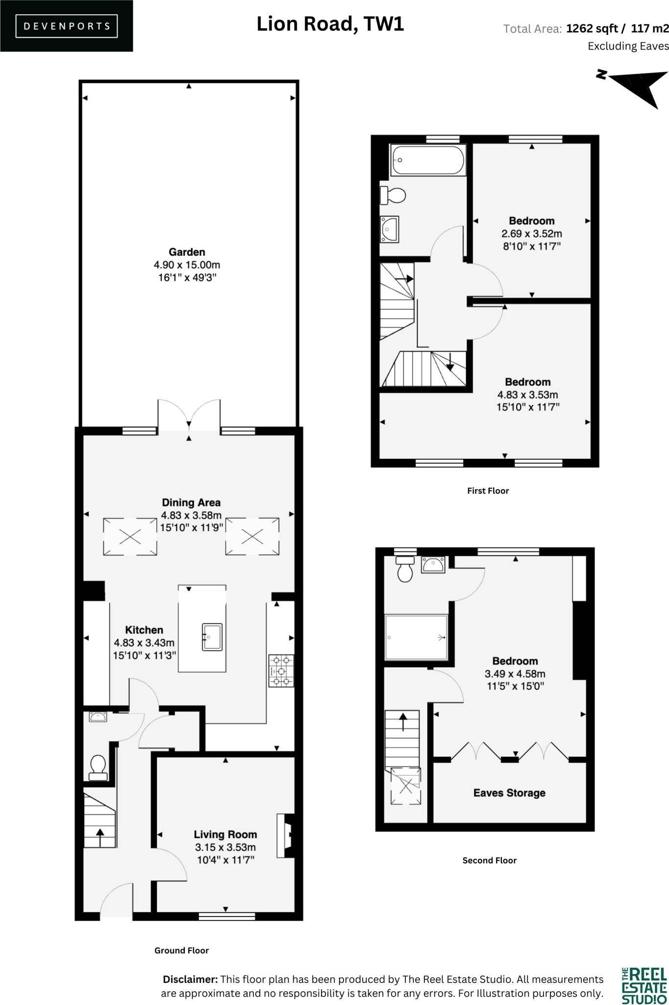 Lion Road, Twickenham, TW1 floorplan