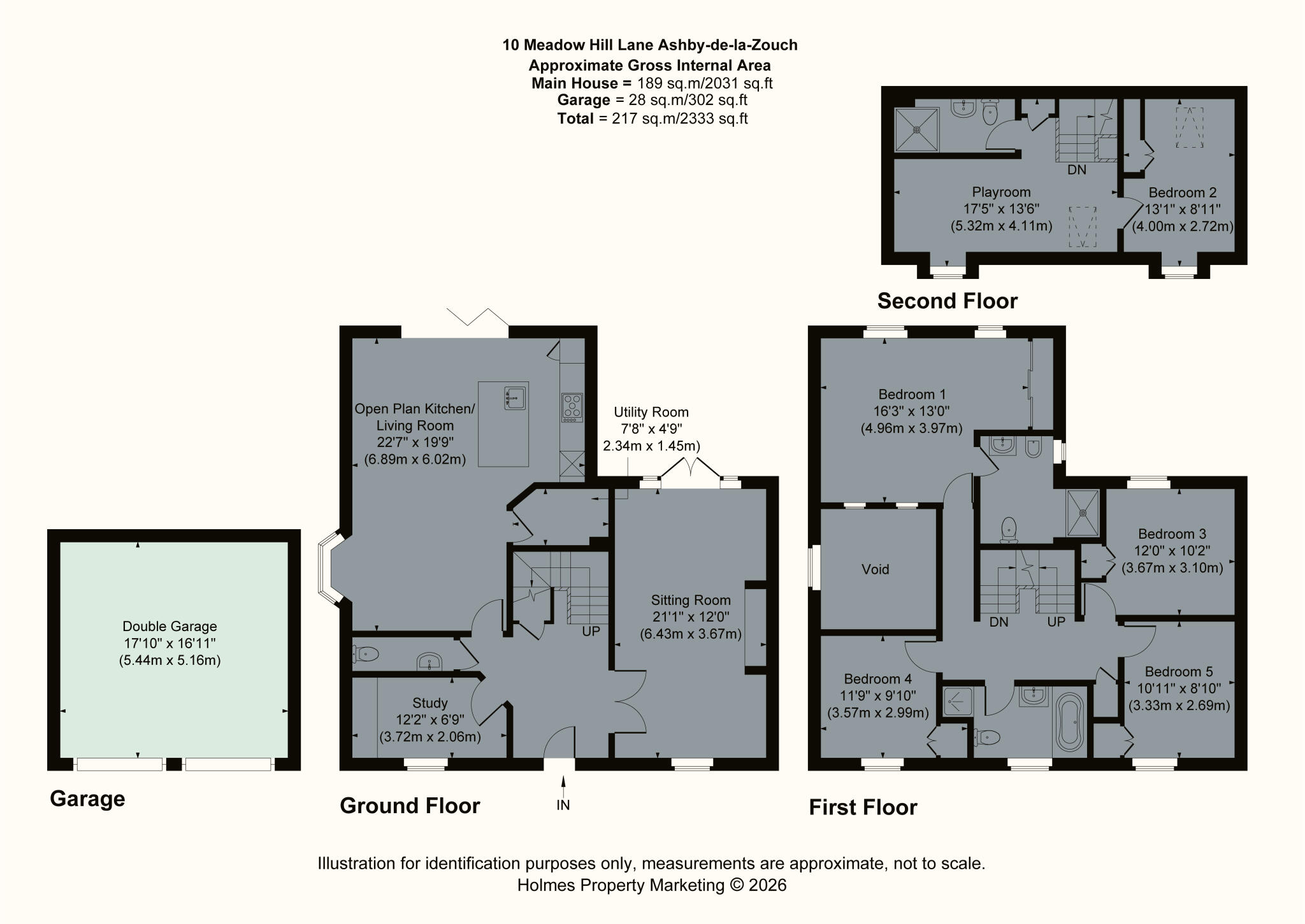 10 Meadow Hill Lane, Ashby-De-La-Zouch, Leicestershire floorplan