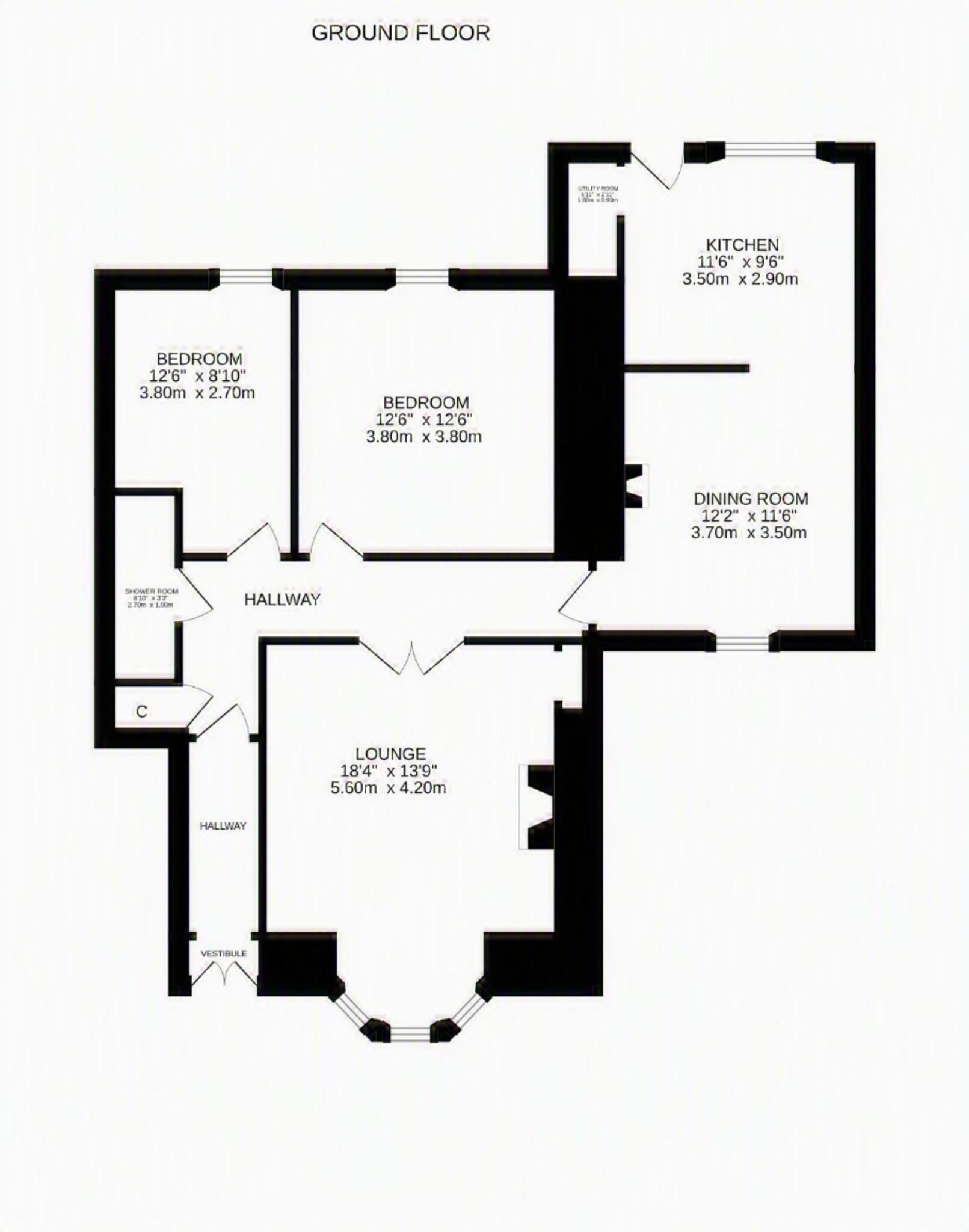 Lower Flat, Fairmount, Comrie Road, Crieff, PH7 4BJ floorplan