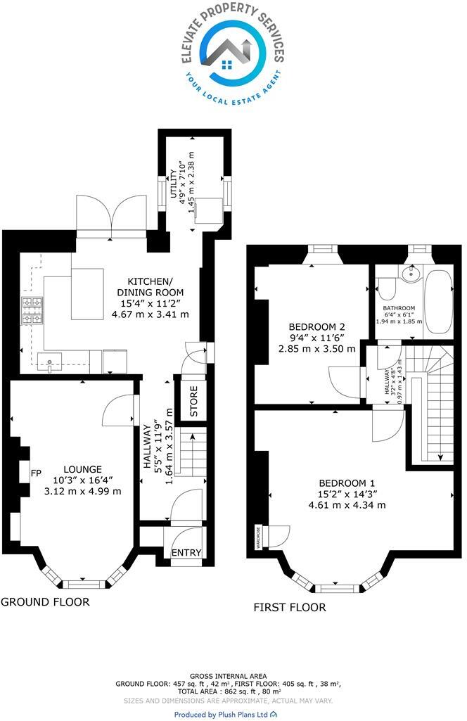 Barns Street, Clydebank floorplan